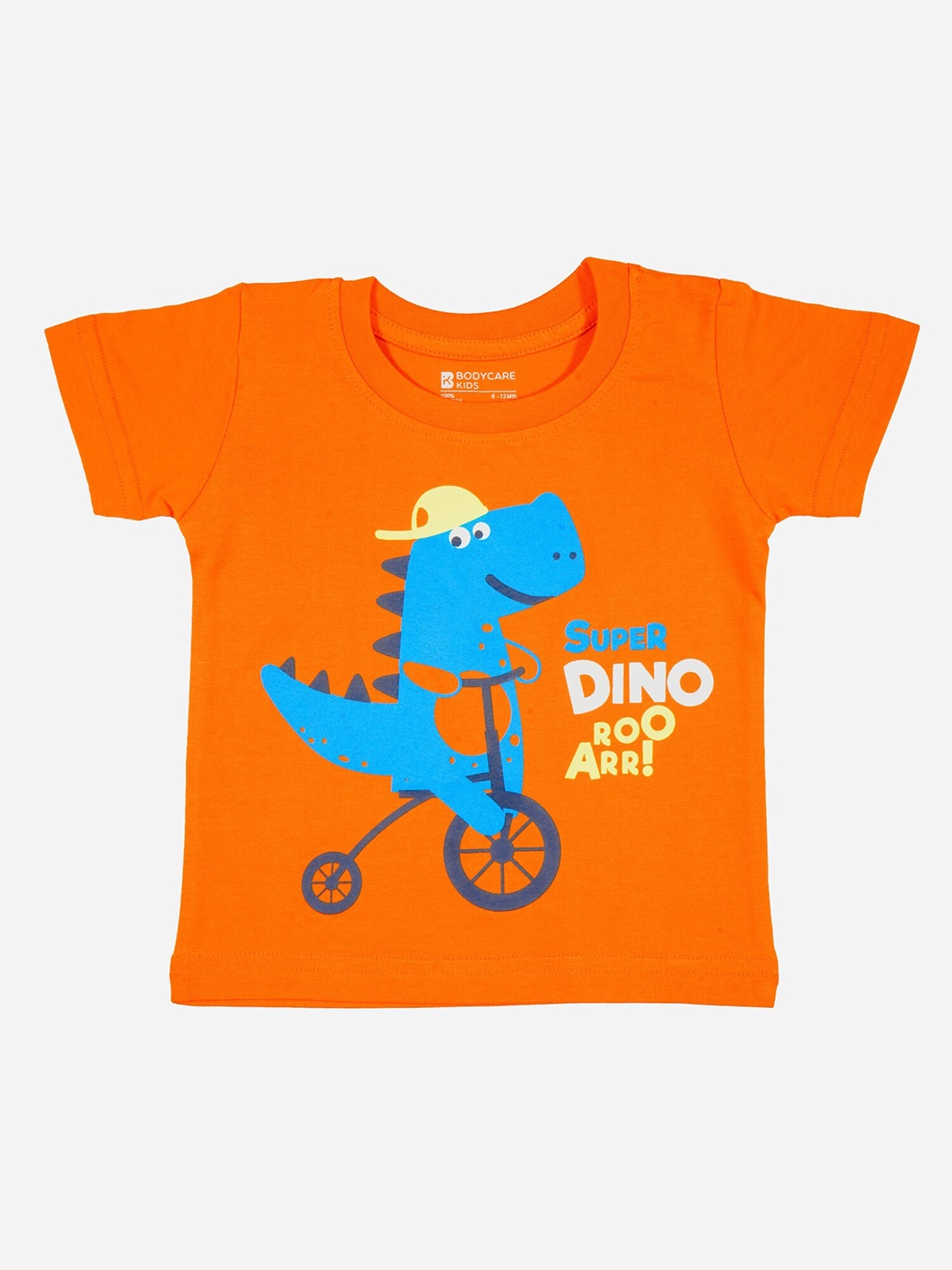 

Bodycare Boys Graphic Printed Cotton T-shirt, Orange