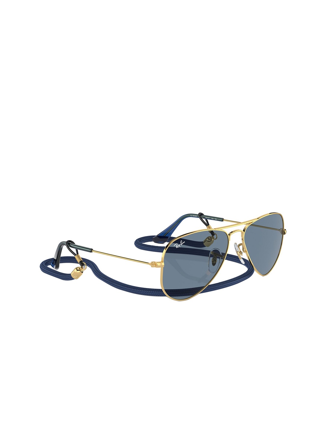 

Ray-Ban Kids Unisex UV Protected Blue Lens Pilot Sunglasses - 0RJ9506S223/1U52