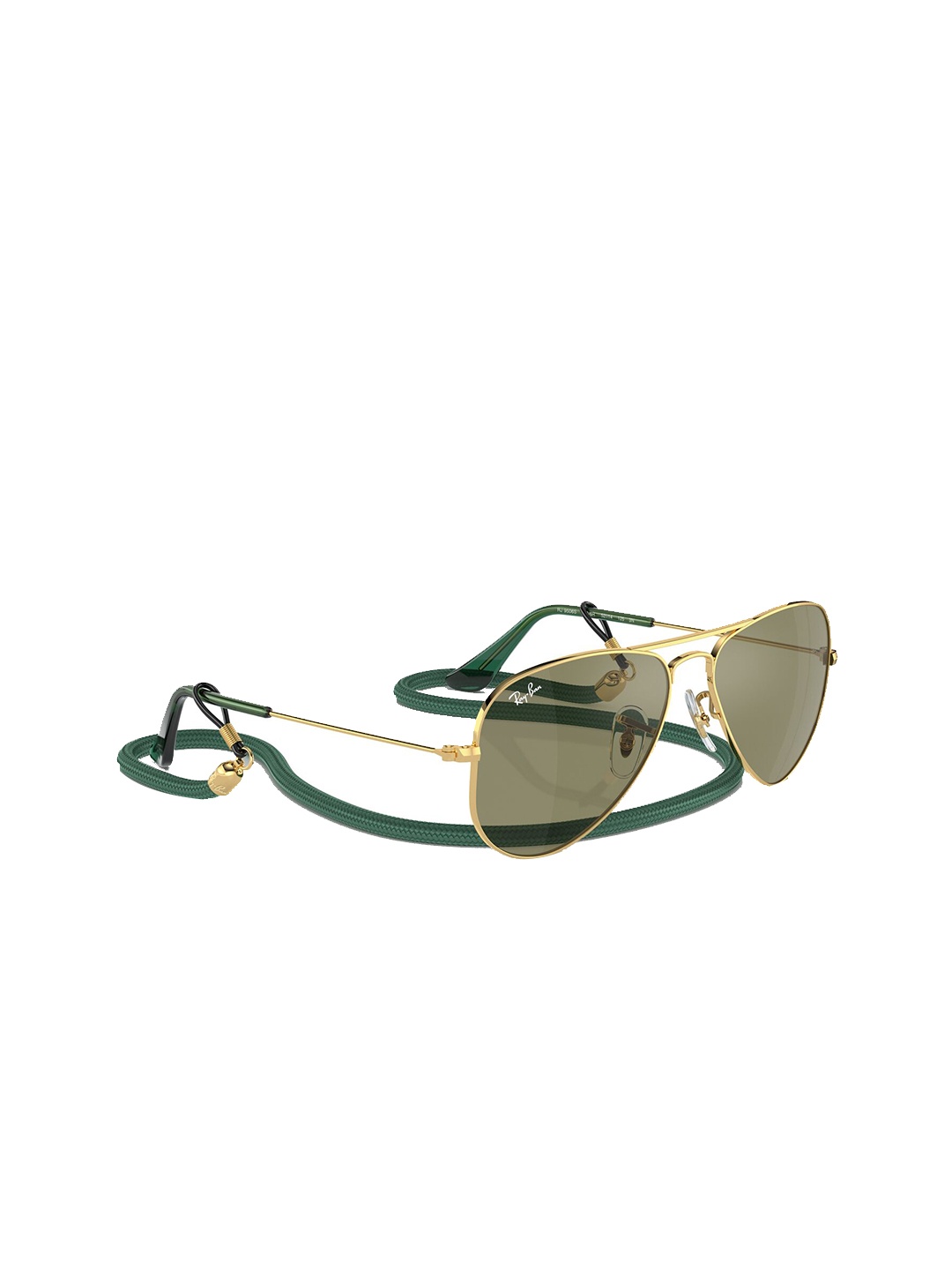 

Ray-Ban Kids Unisex UV Protected Green Lens Pilot Sunglasses - 0RJ9506S223/6R52
