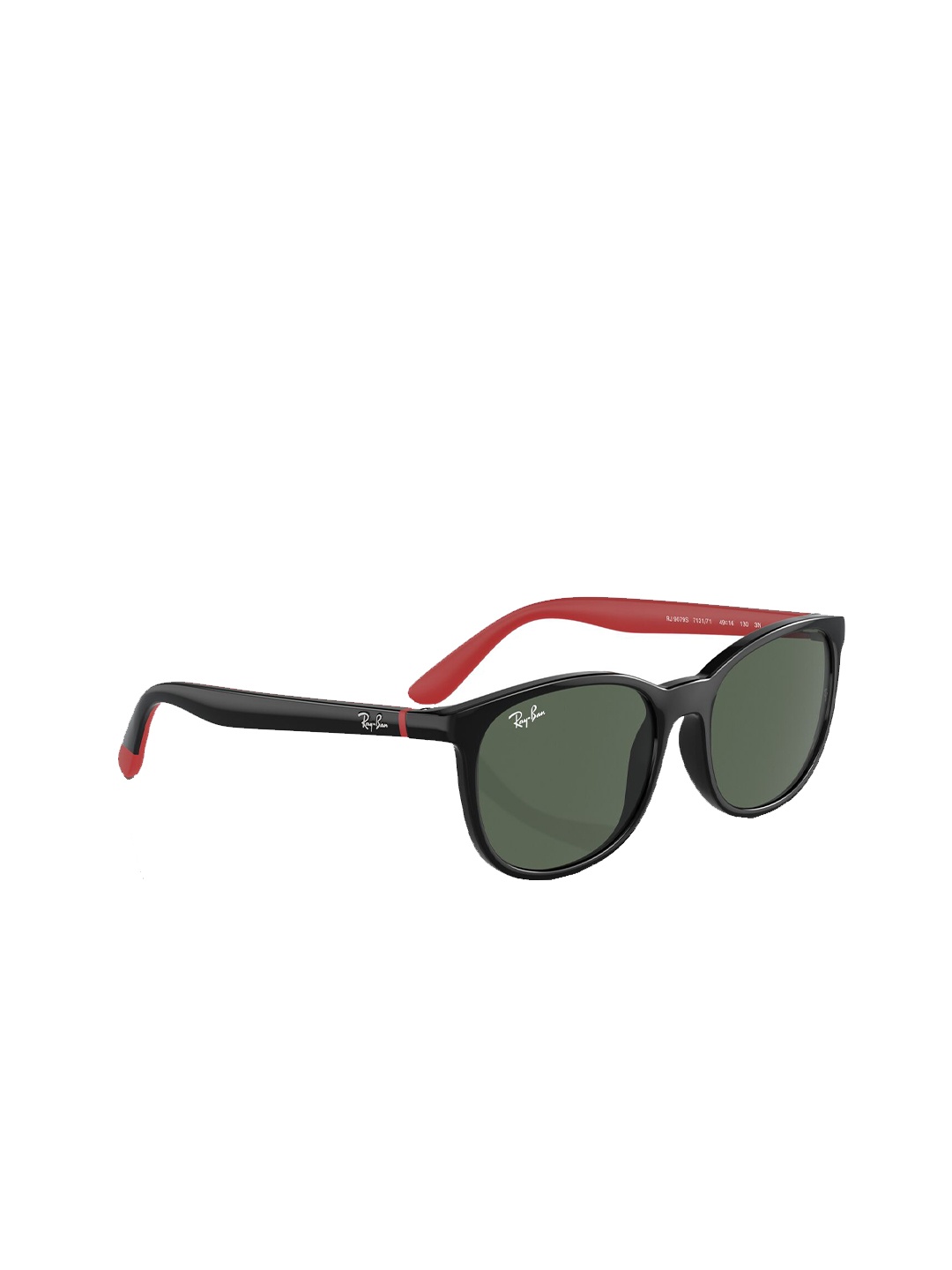 

Ray-Ban Kids Unisex UV Protected Green Lens Square Sunglasses - 0RJ9079S71317149