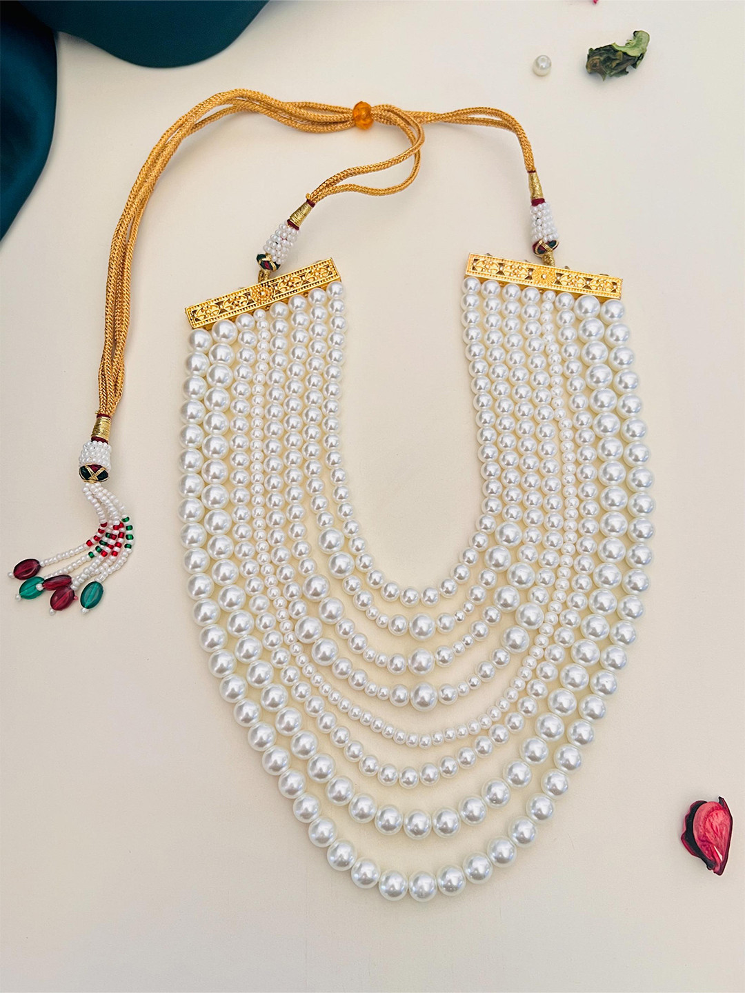 

ABDESIGNS Gold-Plated Layered Pearl Necklace