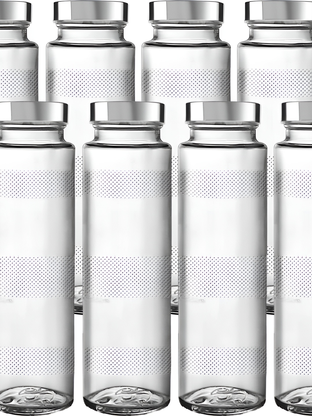 

tyche enterprises Transparent 6 Pcs Glass Water Bottle 500 ml