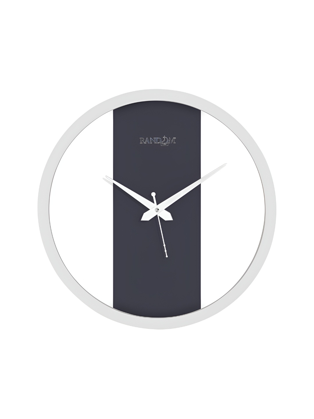 

RANDOM White & Black Analogue Contemporary Wall Clock
