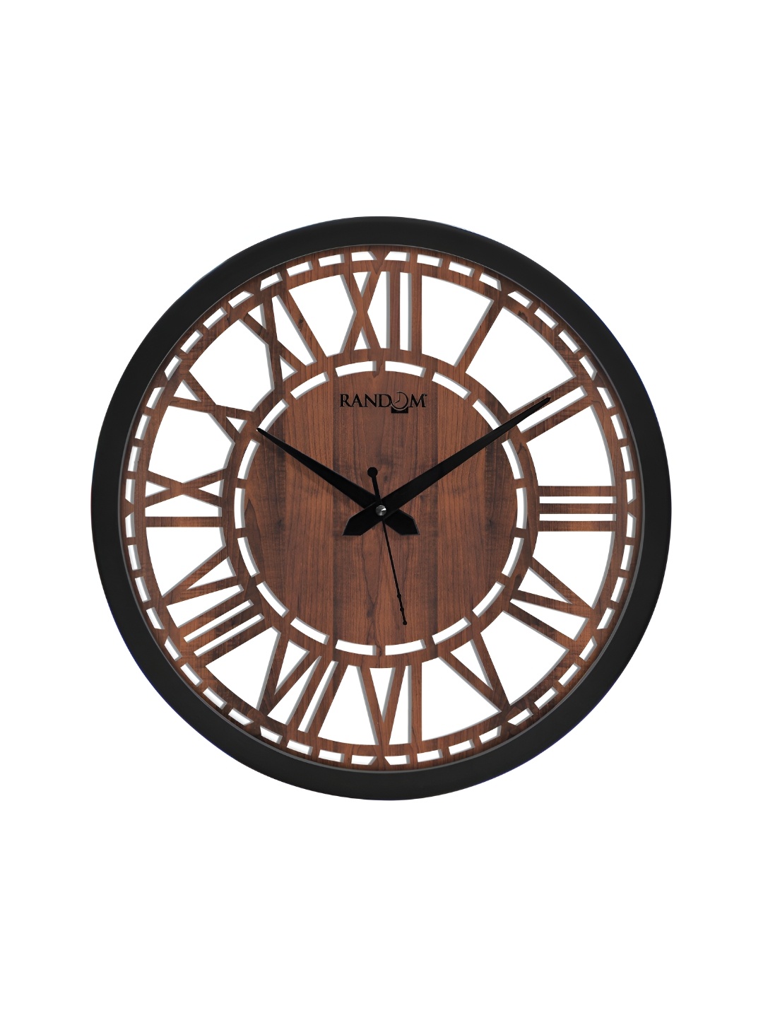 

RANDOM Brown & Black Analogue Contemporary Wall Clock