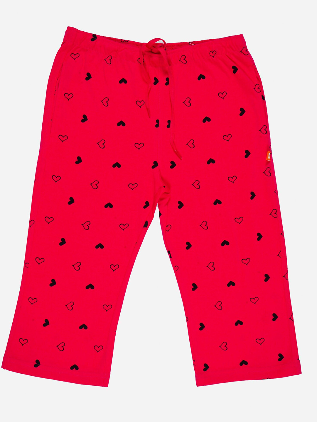 

Bodycare Girls Printed Mid-Rise Cotton Capris, Pink