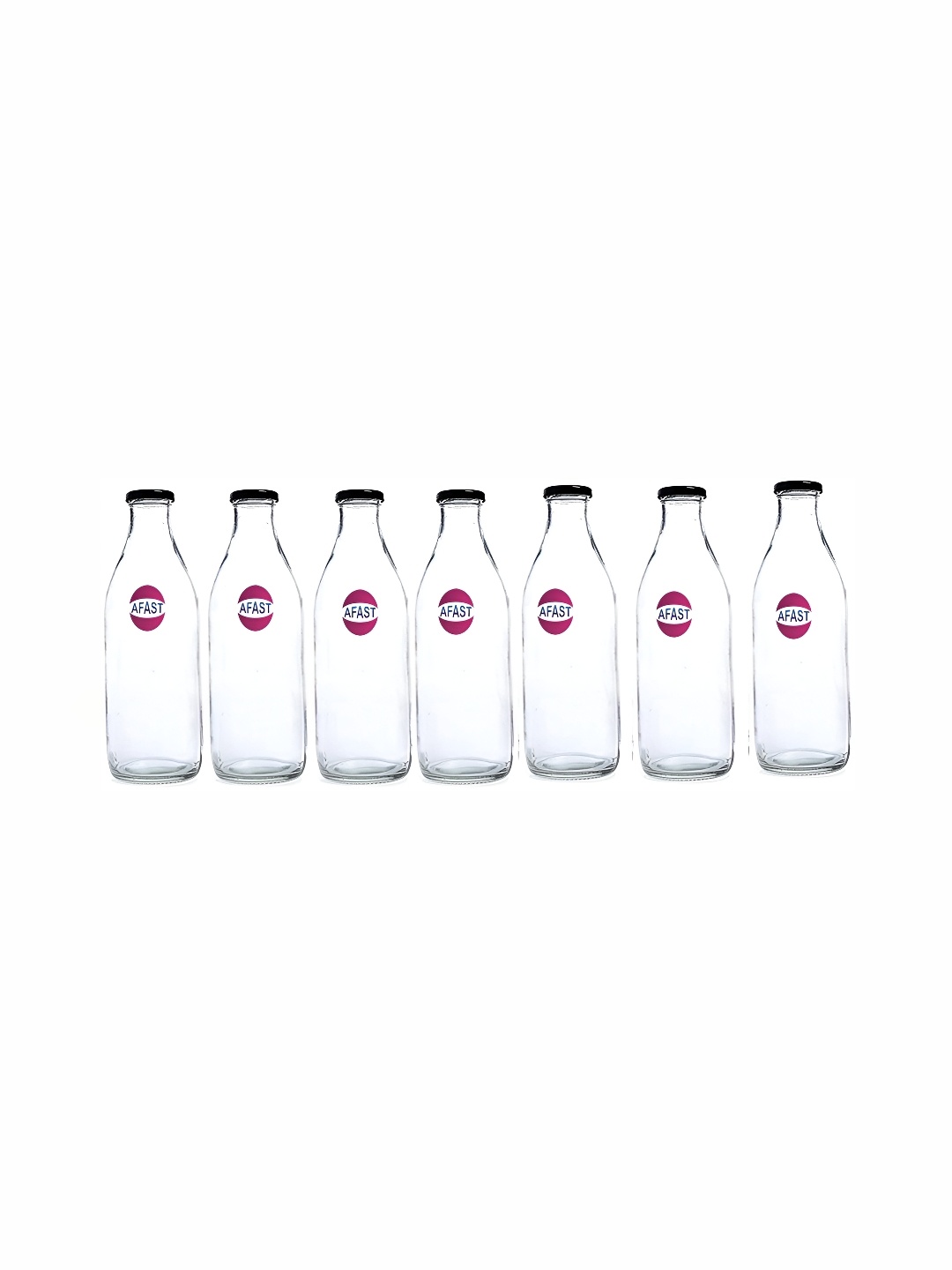 

1ST TIME 7 Pcs Transparent Glass Water Bottles