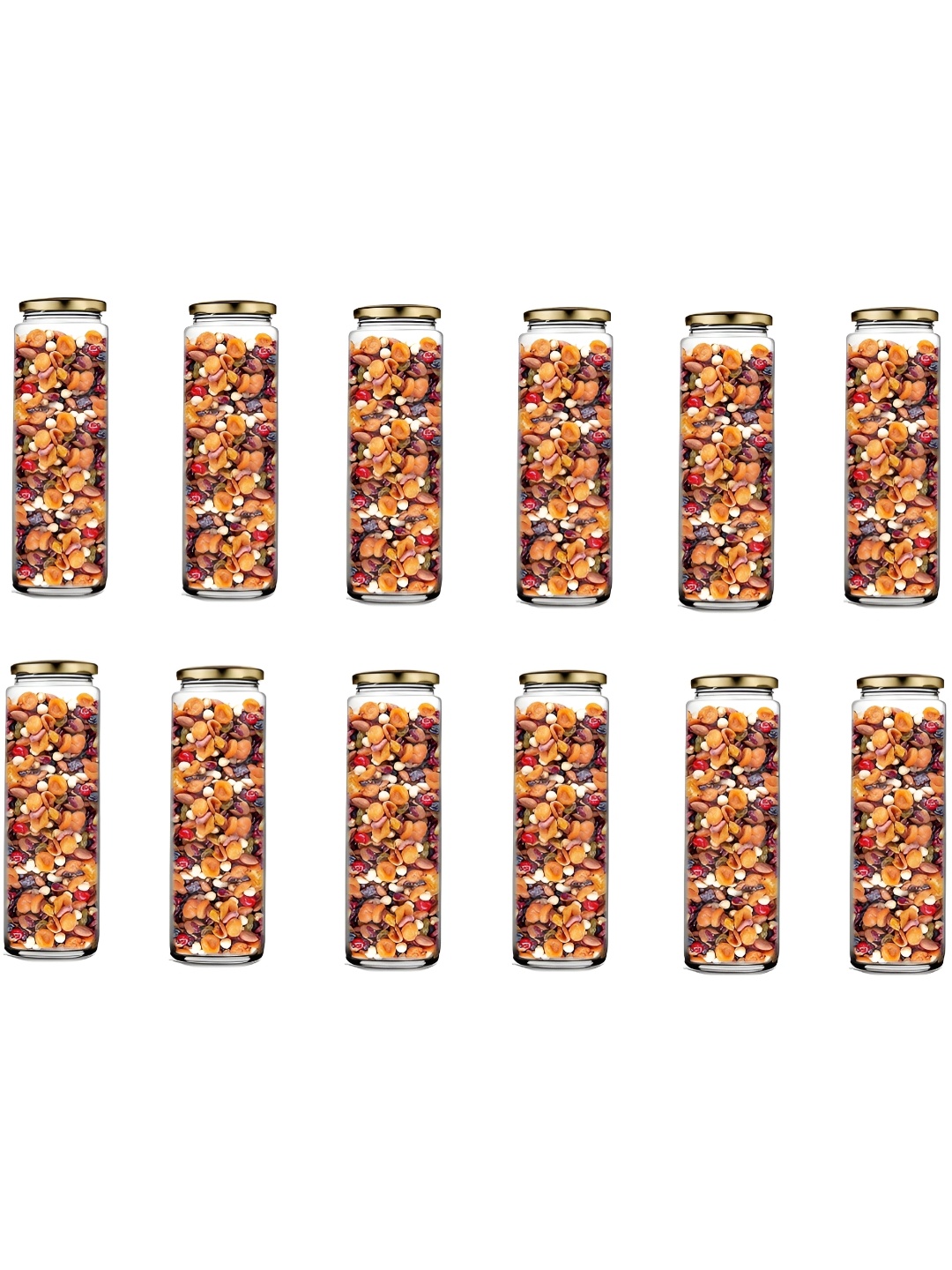 

1ST TIME Transparent 12 Pieces Glass Container