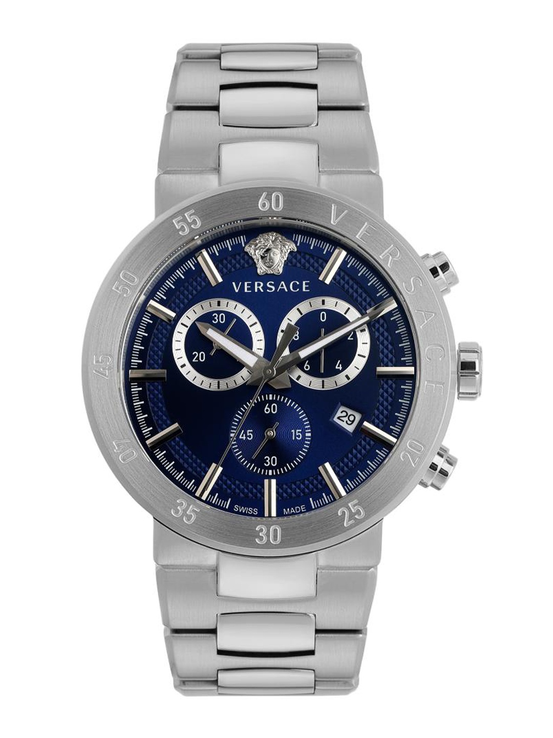 

Versace Men Stainless Steel Bracelet Style Straps Analogue Watch VEPY00420, Blue