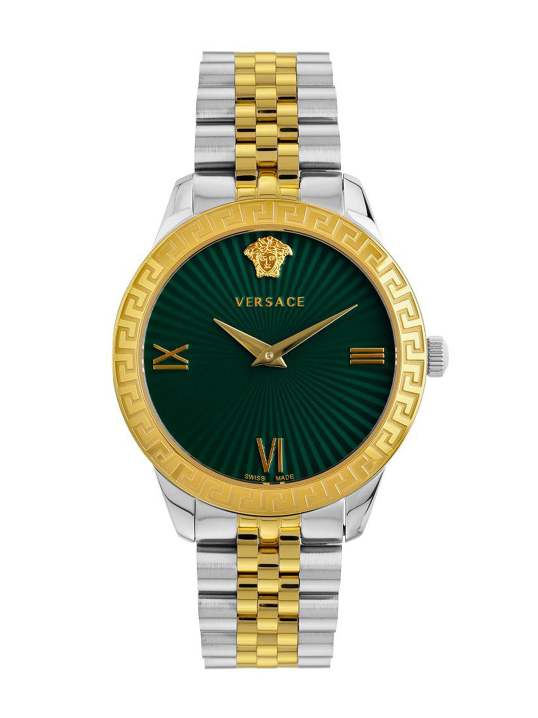 

Versace Women Stainless Steel Bracelet Style Straps Analogue Watch VEVC01021, Gold