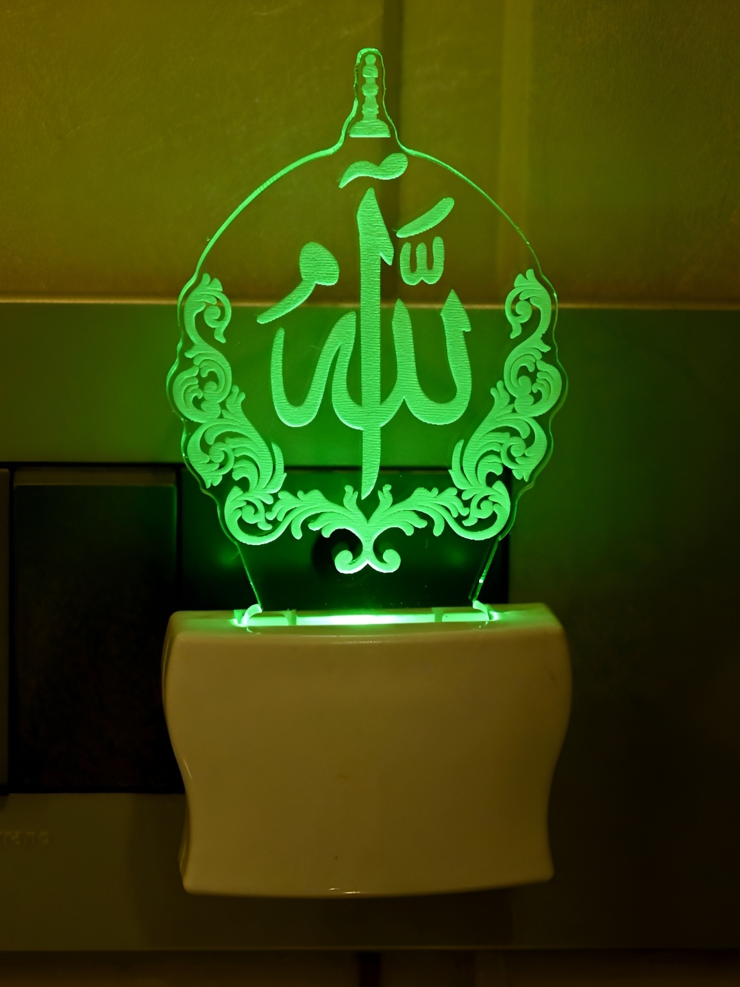 

1ST TIME White Printed Abstract Shaped Acrylic Night Lamp