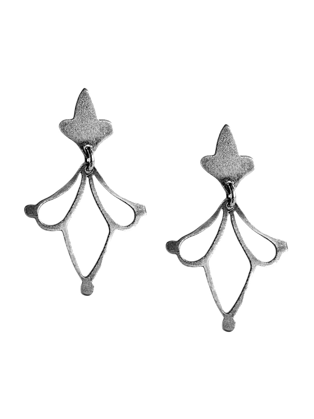 

Goldnera 925 Sterling Silver Silver Plated Drop Earrings