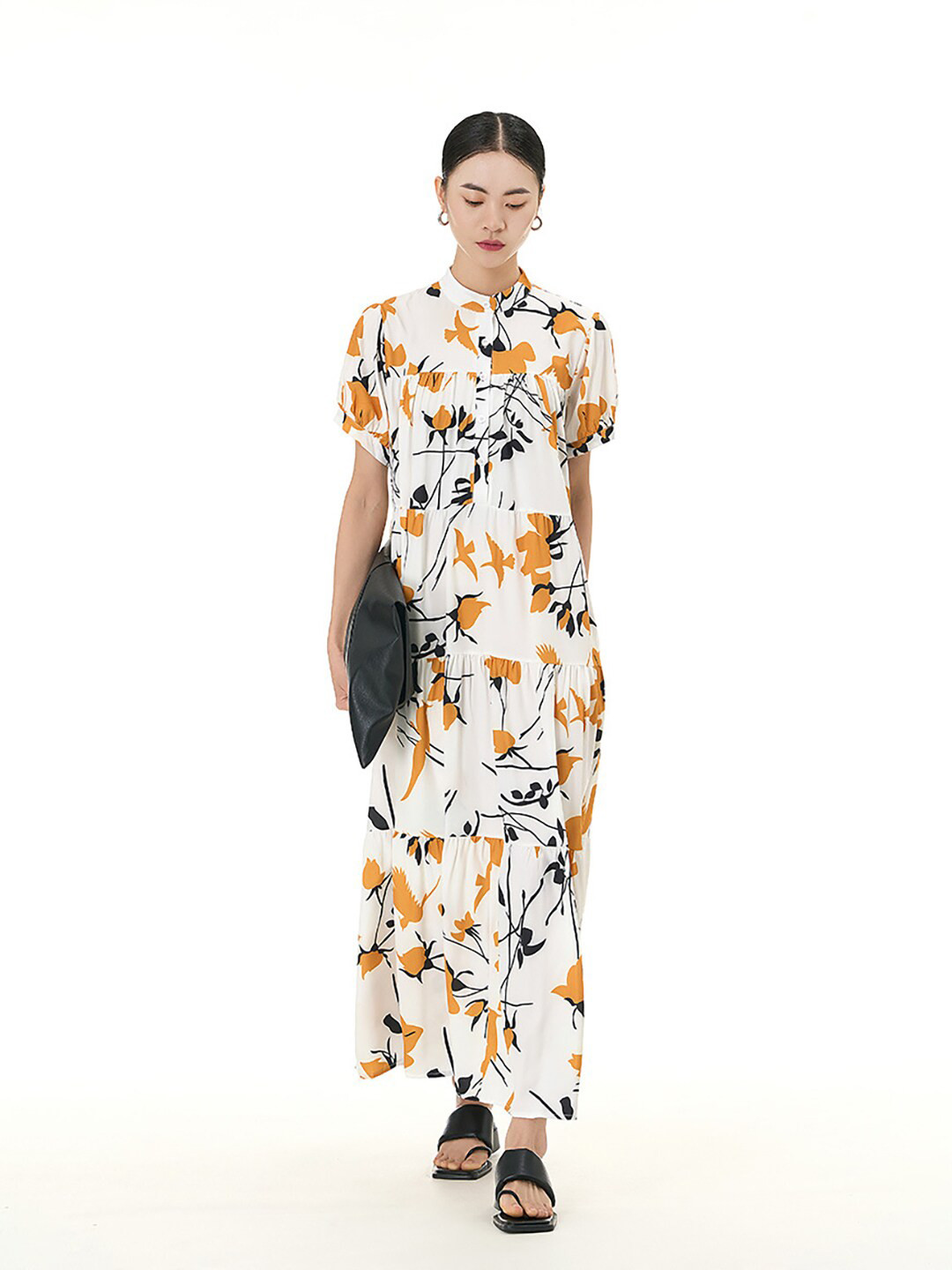 

JC Collection Floral Printed Maxi Dress, Yellow