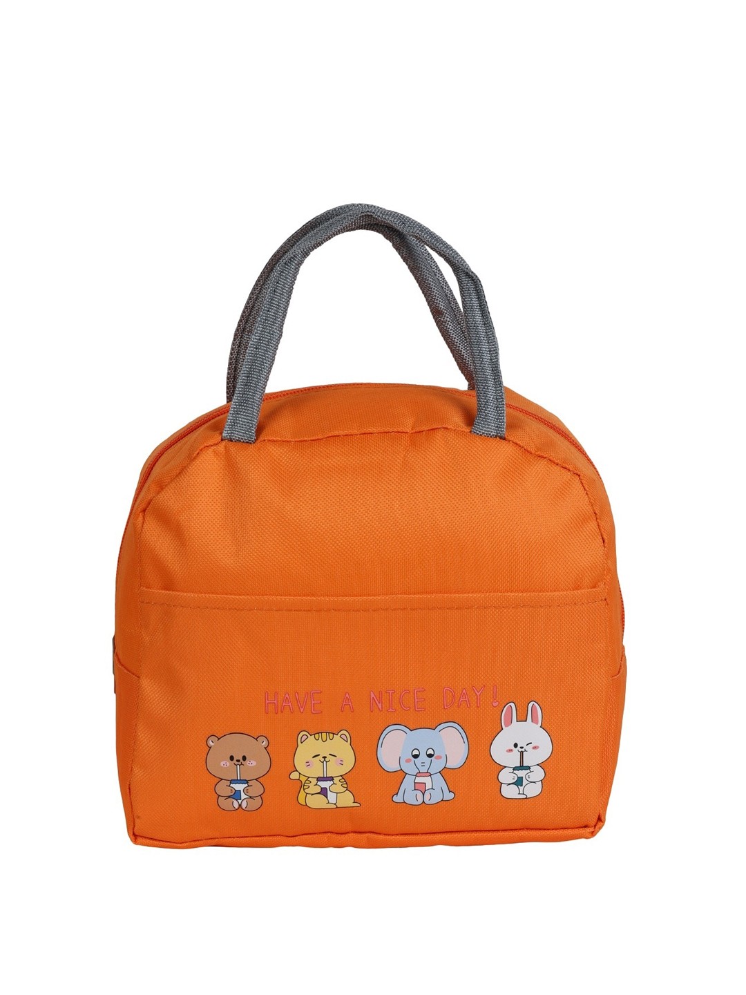 

ZEVORA Unisex Other Prints Waterproof Lunch bags Travel Accessory, Orange