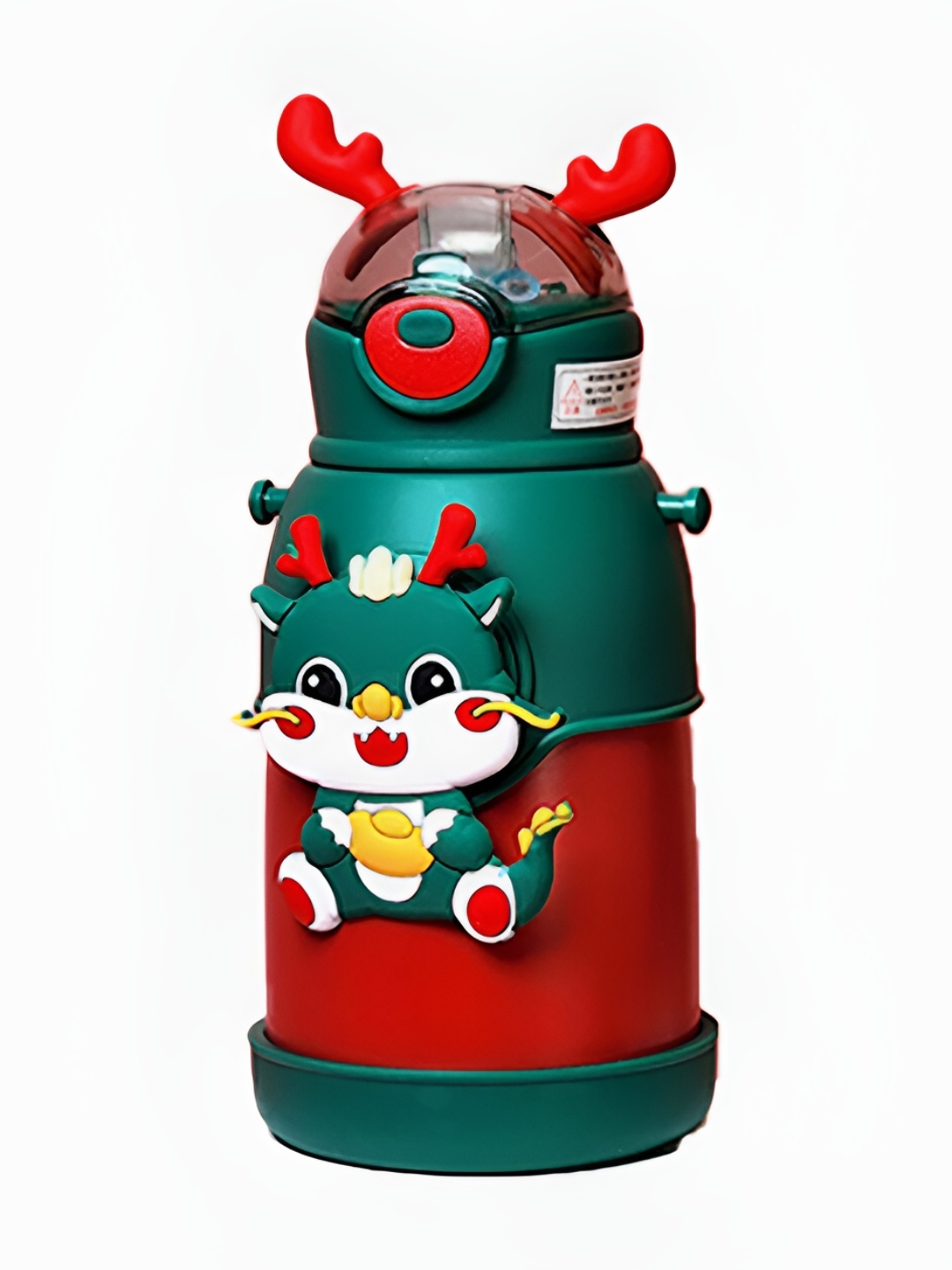

Little Surprise Box LLP Green & Red Stainless Steel Single Wall Vacuum Water Bottle