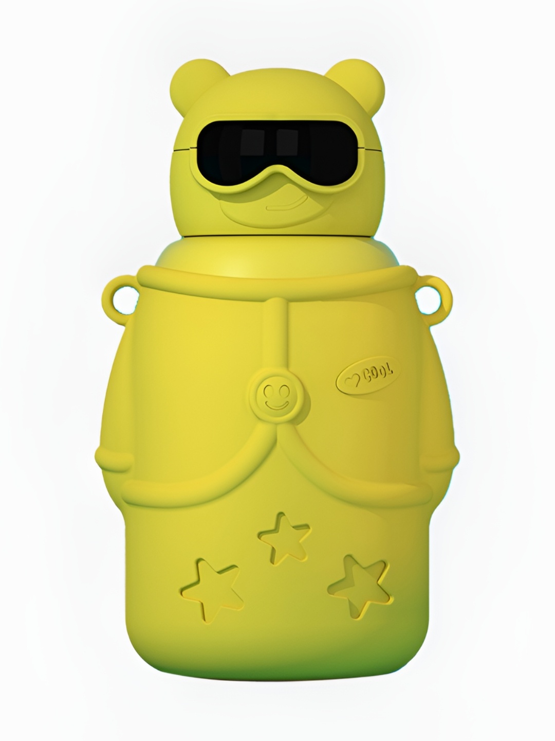 

Little Surprise Box LLP Yellow Stainless Steel Printed Single Wall Vacuum Water Bottle, Green