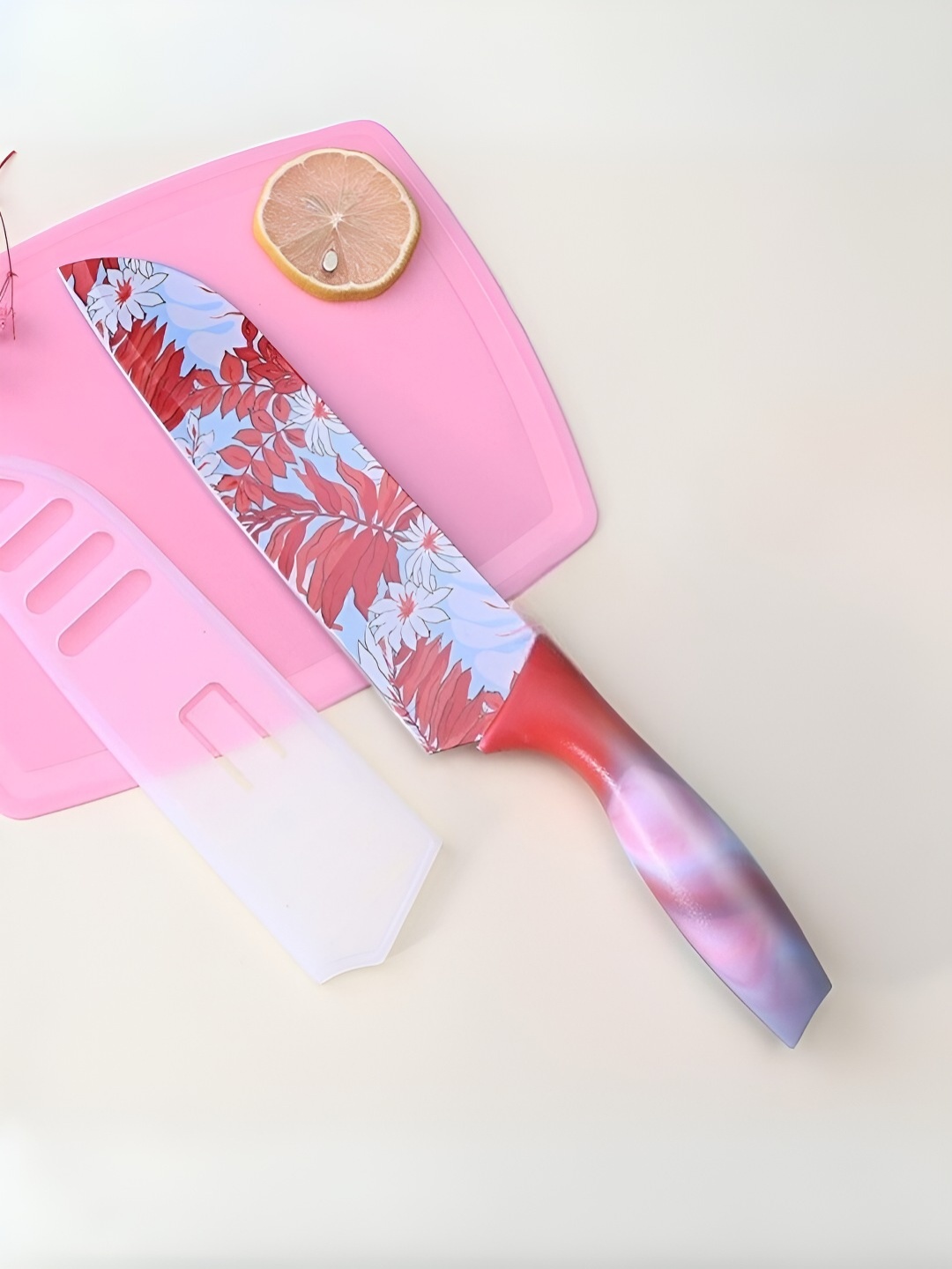 

UniKart Red & Blue Printed Knife With Cover