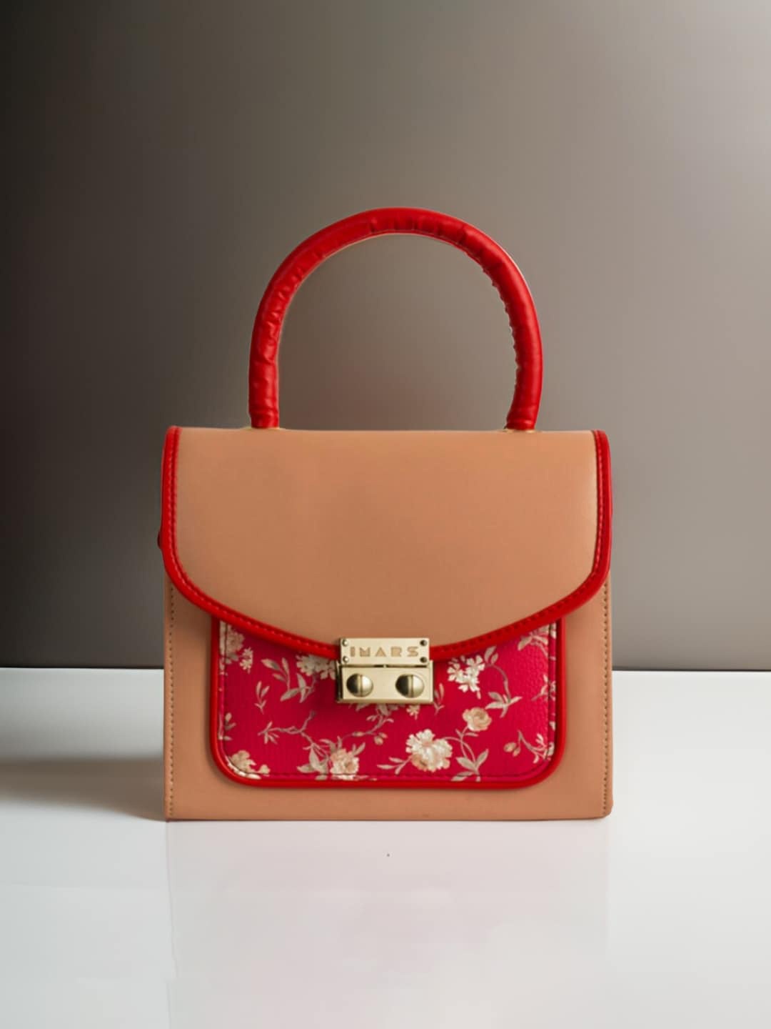 

IMARS Floral Printed Structured Sling Bag, Pink
