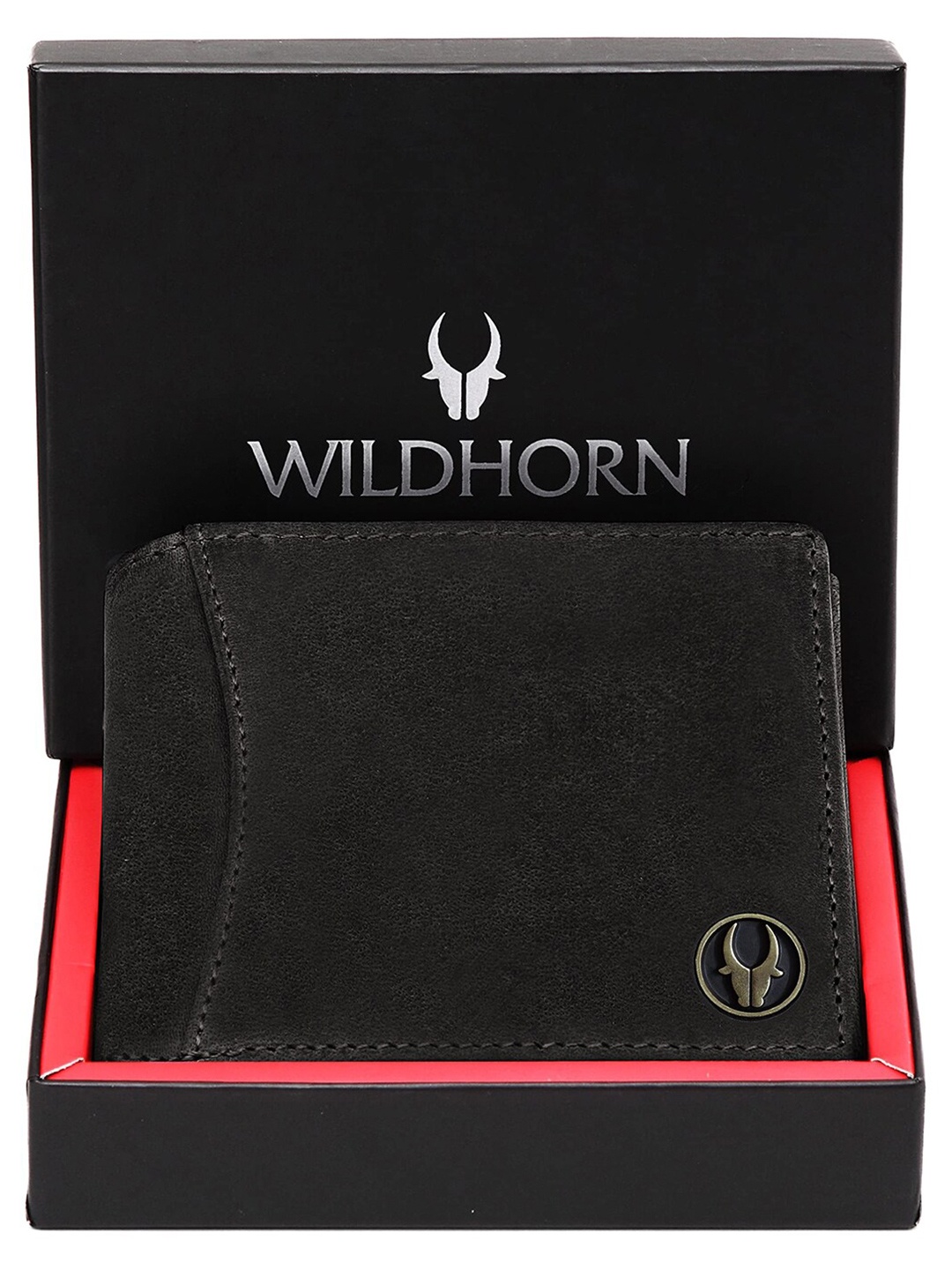 

WildHorn Men Leather RFID Two Fold Wallet, Green