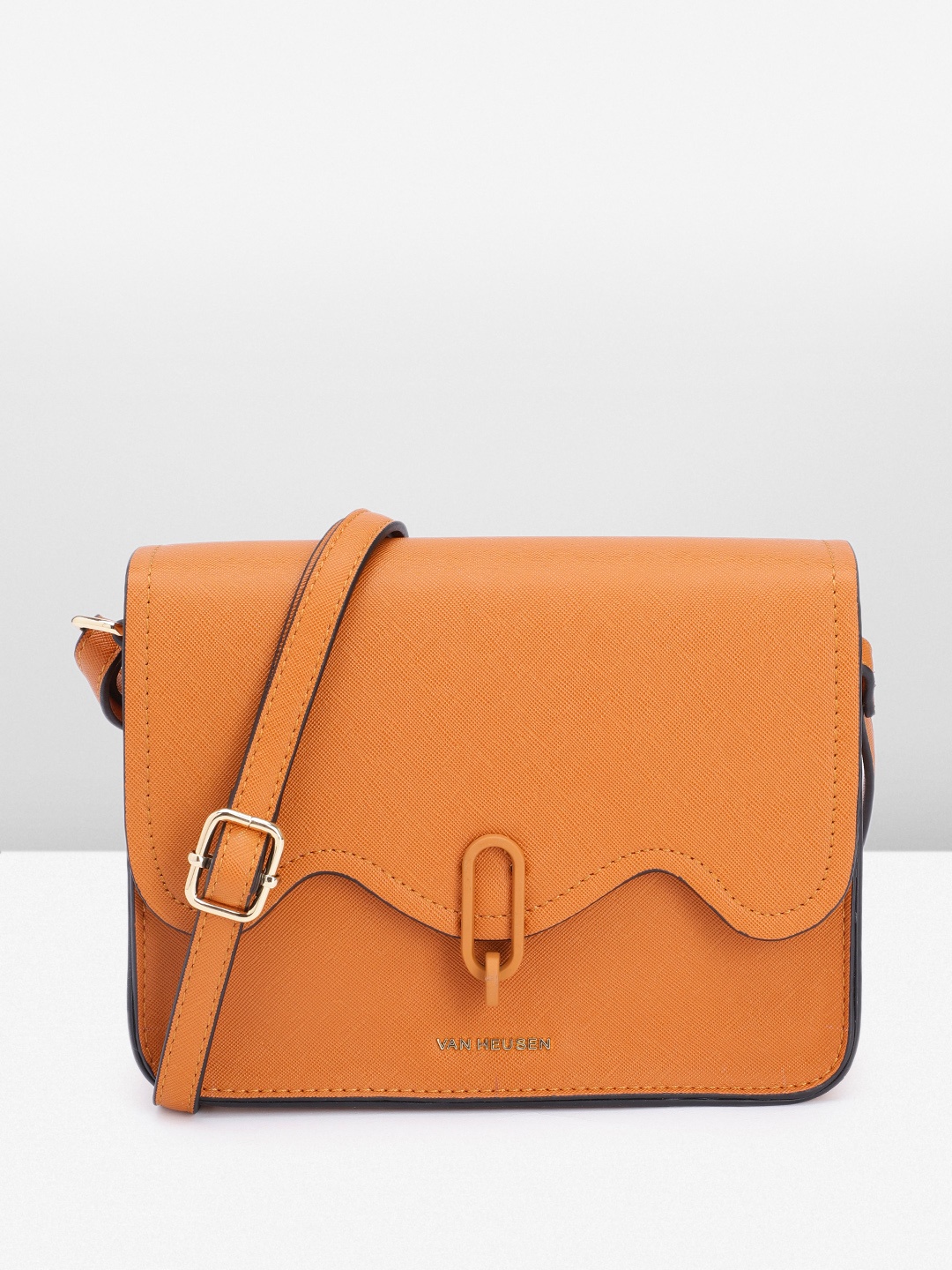 

Van Heusen Textured Sling Bag, Tan
