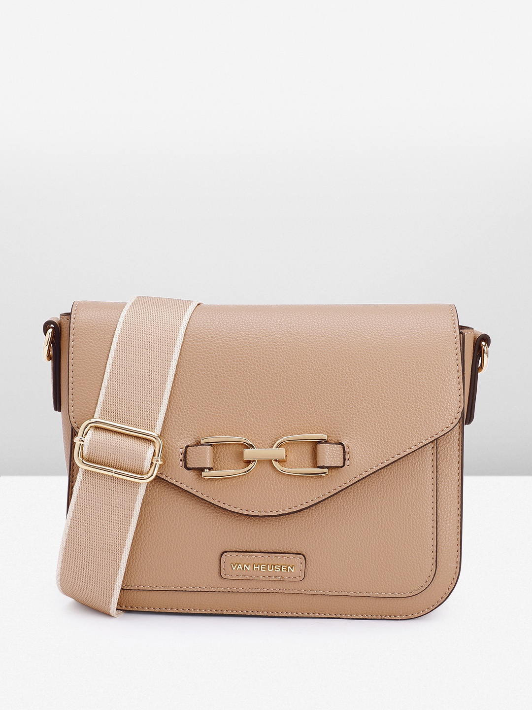 

Van Heusen Structured Sling Bag, Beige