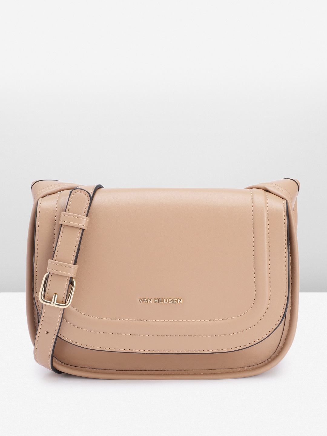 

Van Heusen Structured Sling Bag, Beige