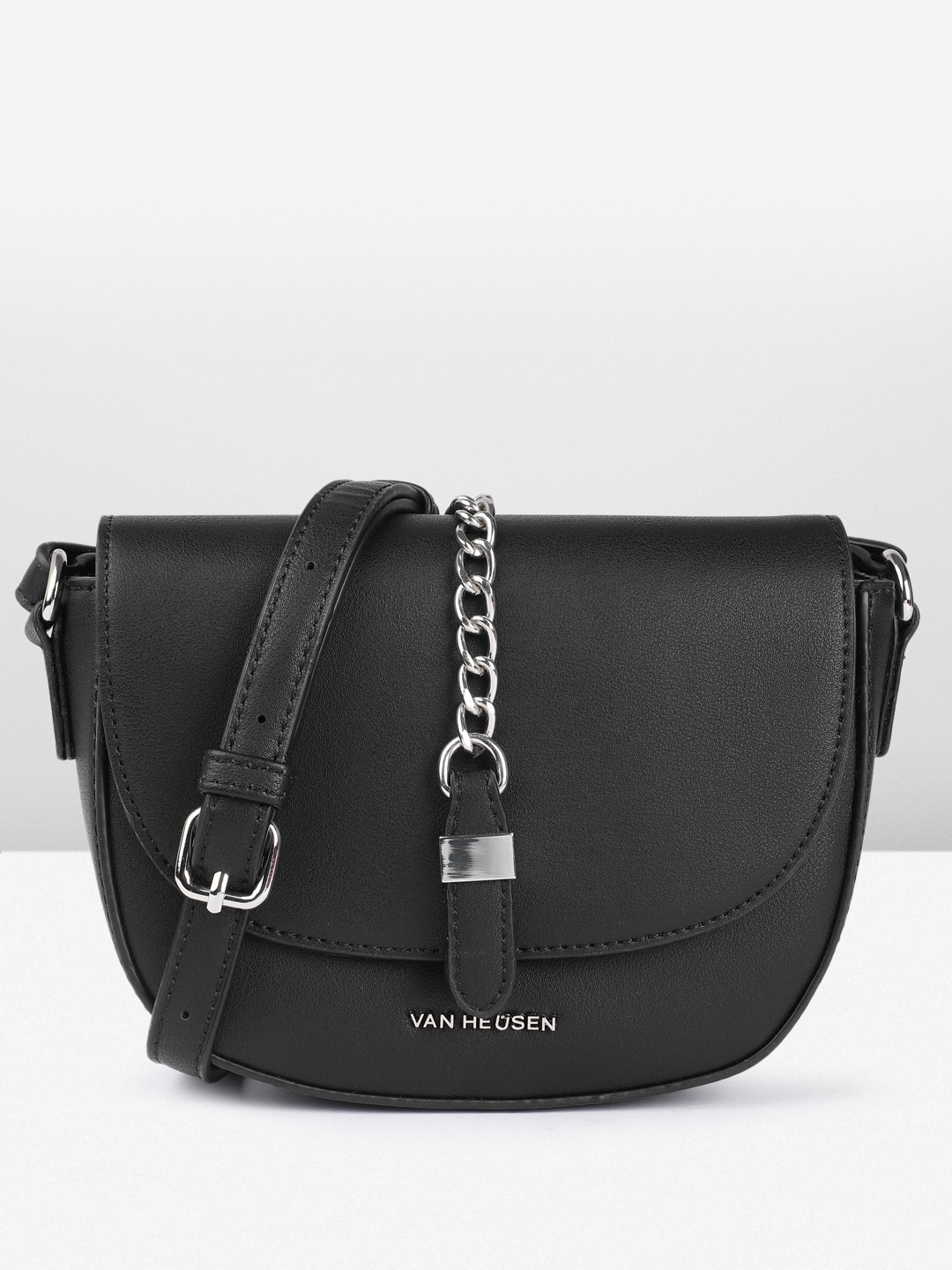 

Van Heusen Structured Sling Bag, Black