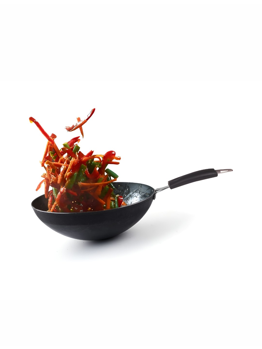 

The Indus Valley Black Iron Kadhai With Bakelite Handle 2ltr
