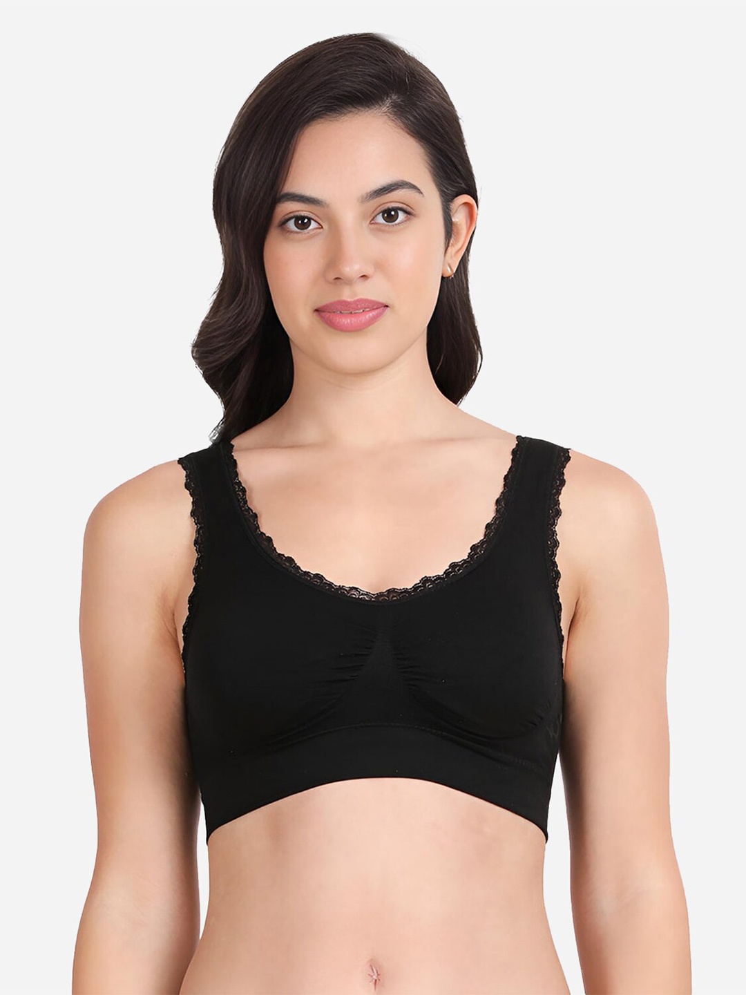 

shyaway Full Coverage Lightly Padded Bra All Day Comfort, Black