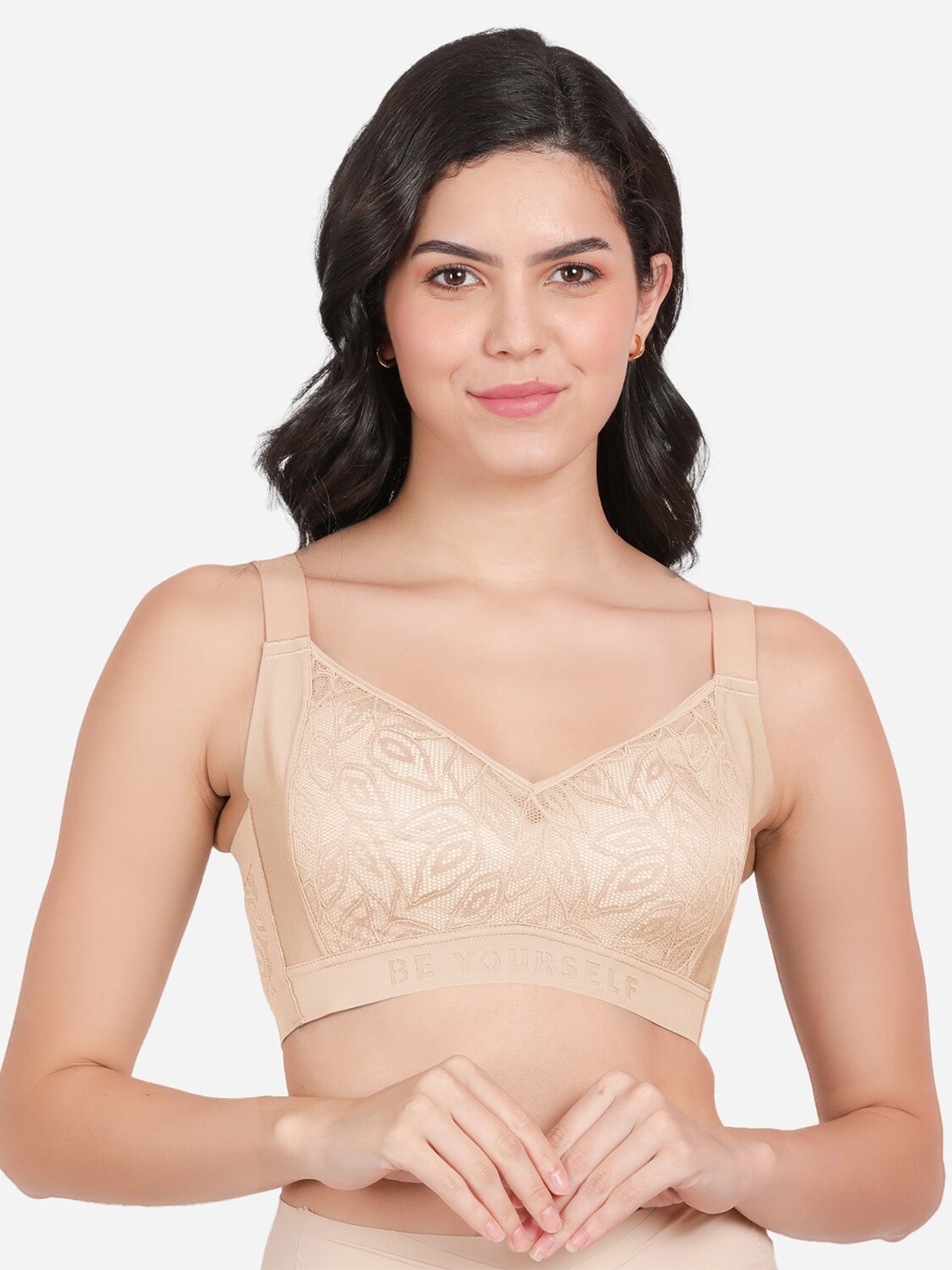 

shyaway Medium Coverage Lightly Padded Bra All Day Comfort, Beige