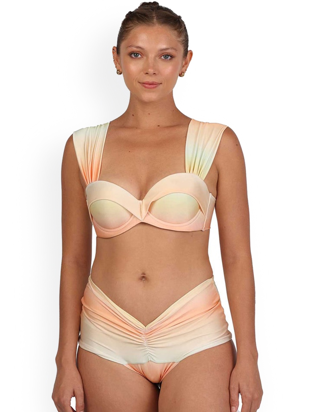 

Addery Printed Swim Bikini Set, Yellow