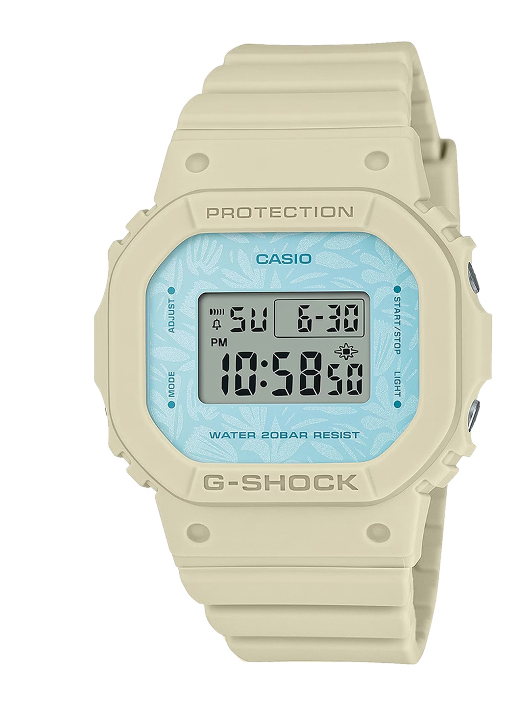 

CASIO Women Dial & Wrap Around Straps Digital Chronograph Watch G1502, Beige