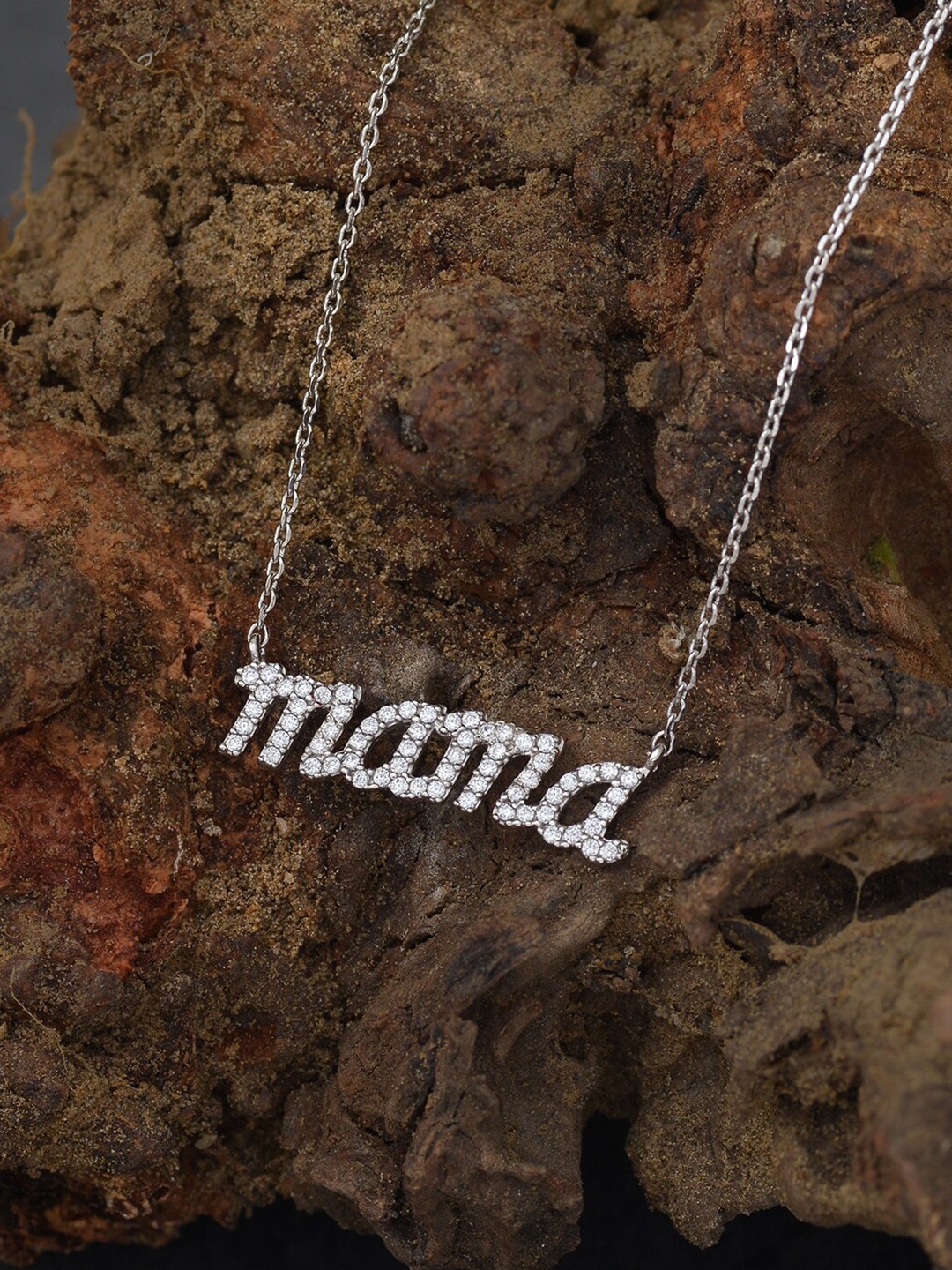 

Ornate Jewels 925 Sterling Silver Rhodium-Plated Necklace