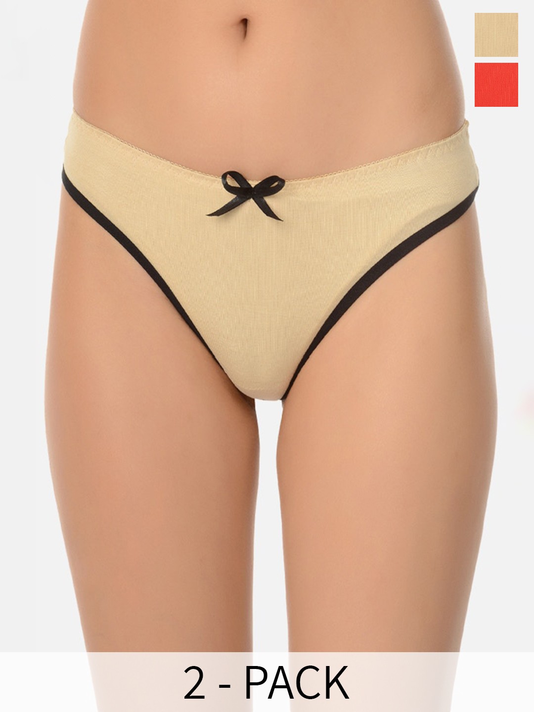 

mod & shy Pack Of 2 Assorted Thong Briefs