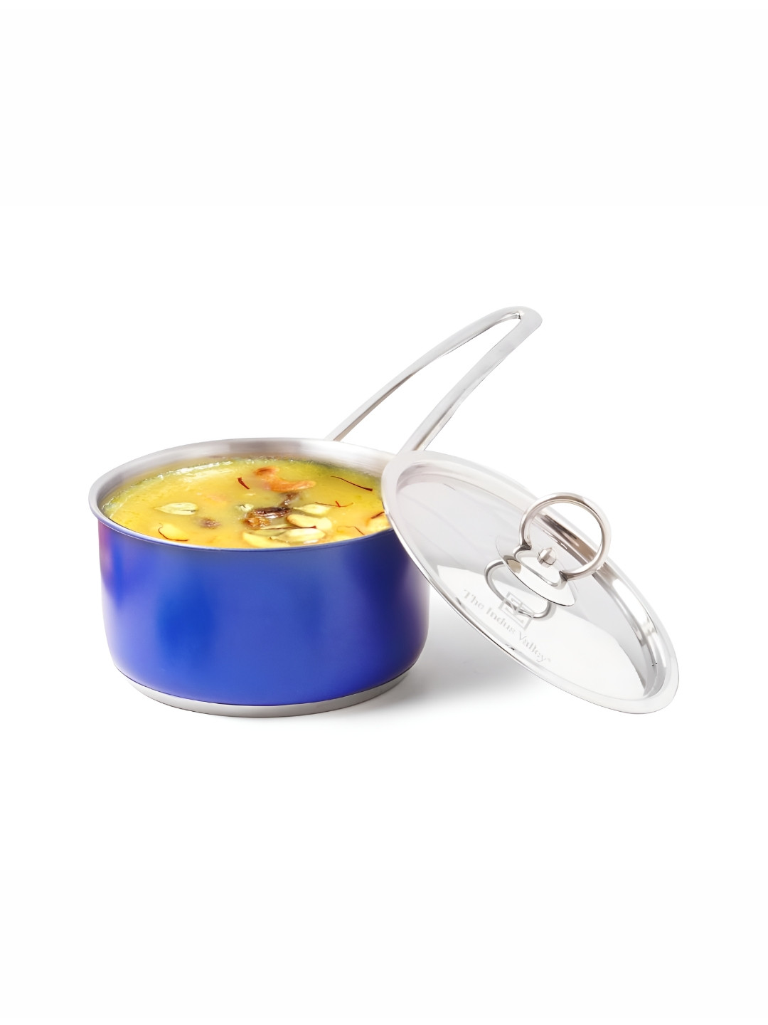 

The Indus Valley Steel -Toned Stainless Steel Dishwasher Safe Sauce Pan