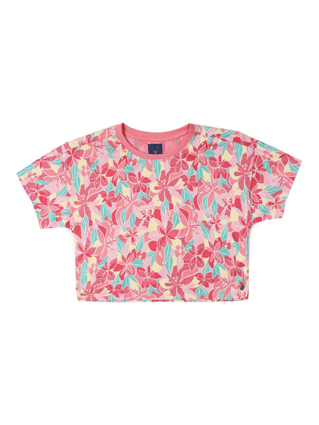 

Allen Solly Junior Girls Printed Casual T-shirt, Pink