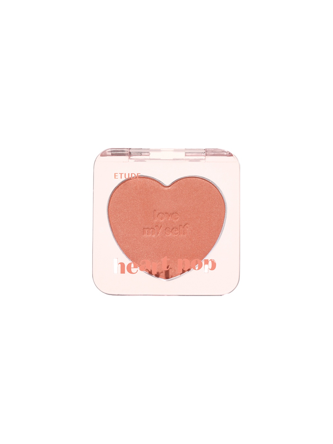 

ETUDE Heart Pop Long Lasting Shimmer Finish Blusher - Super Sunset, Orange