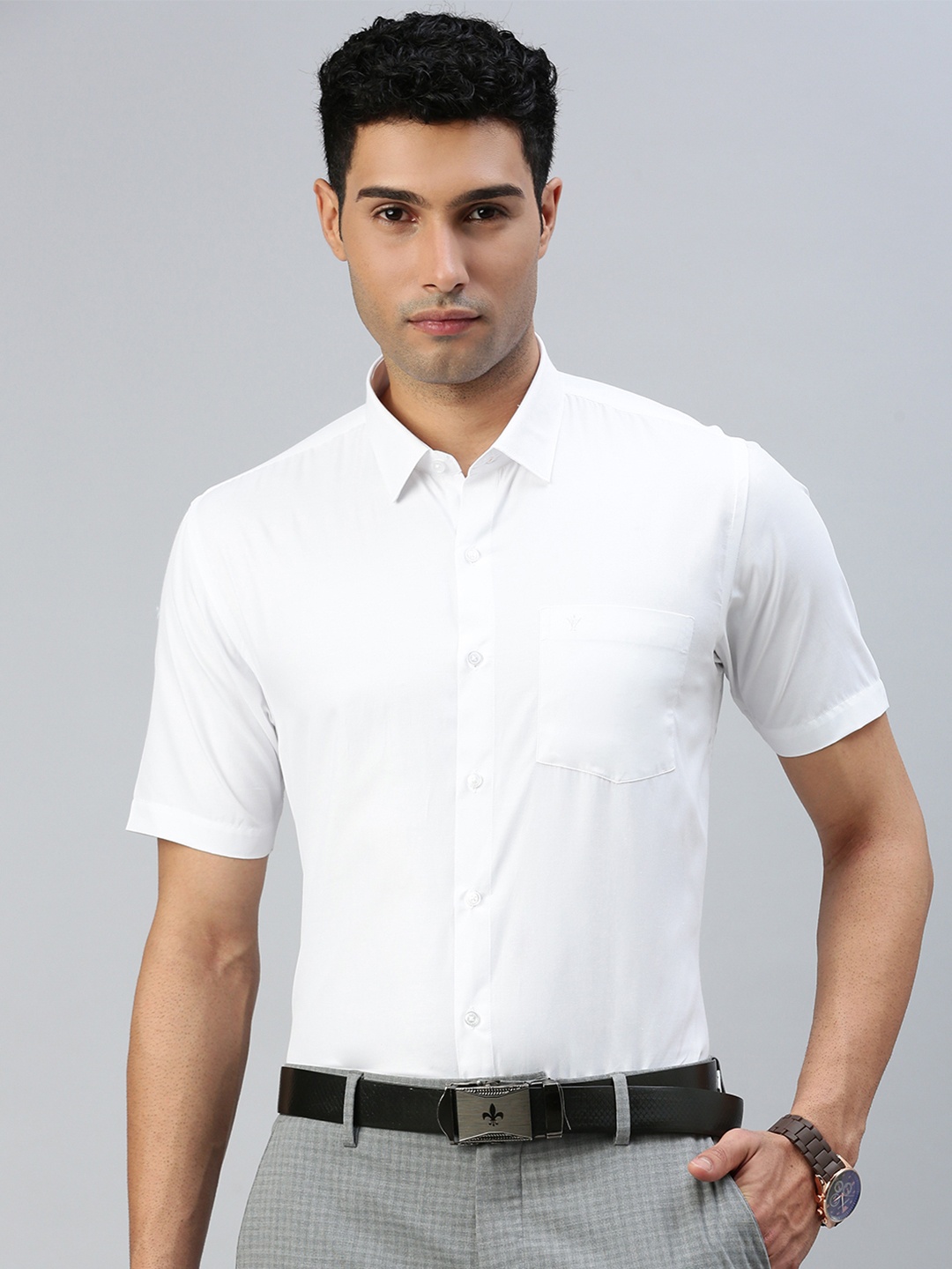 

Ramraj Short Sleeves Casual Shirt, White