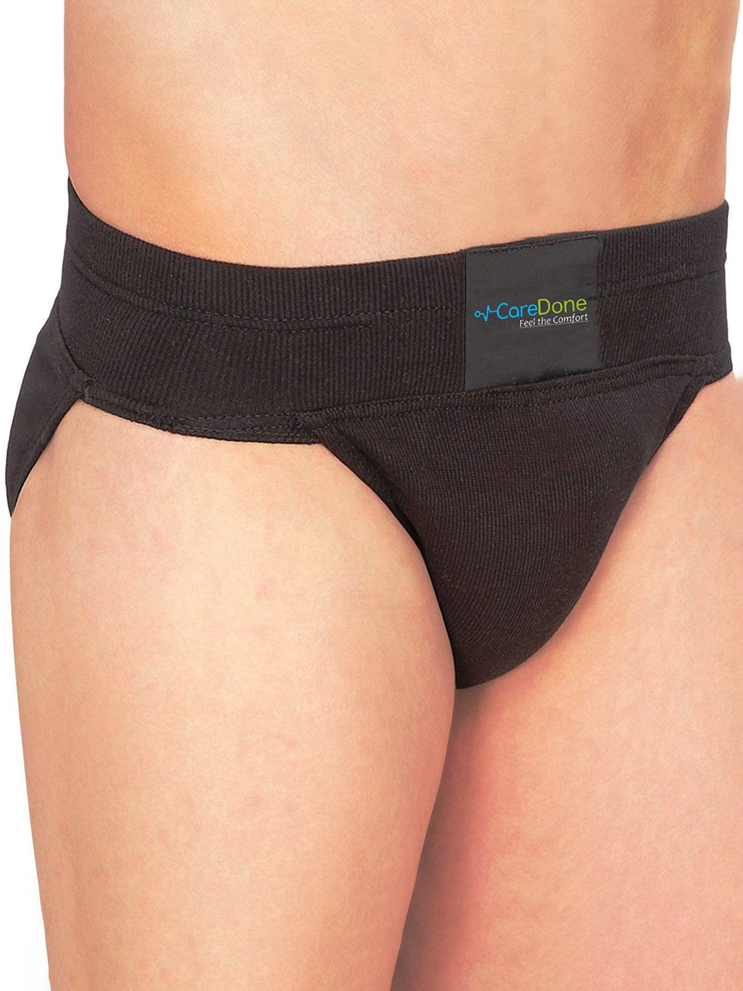 

CareDone Men Cotton Gym Supporter Brief, Black