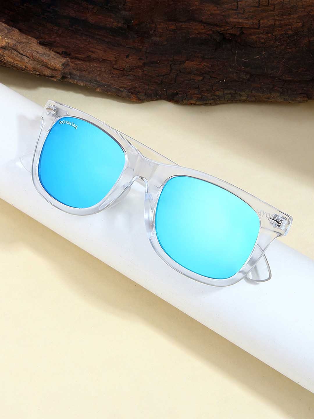 

ROYALTAIL Unisex Wayfarer Sunglasses With UV Protected Lens RT-SUNG-020, Blue