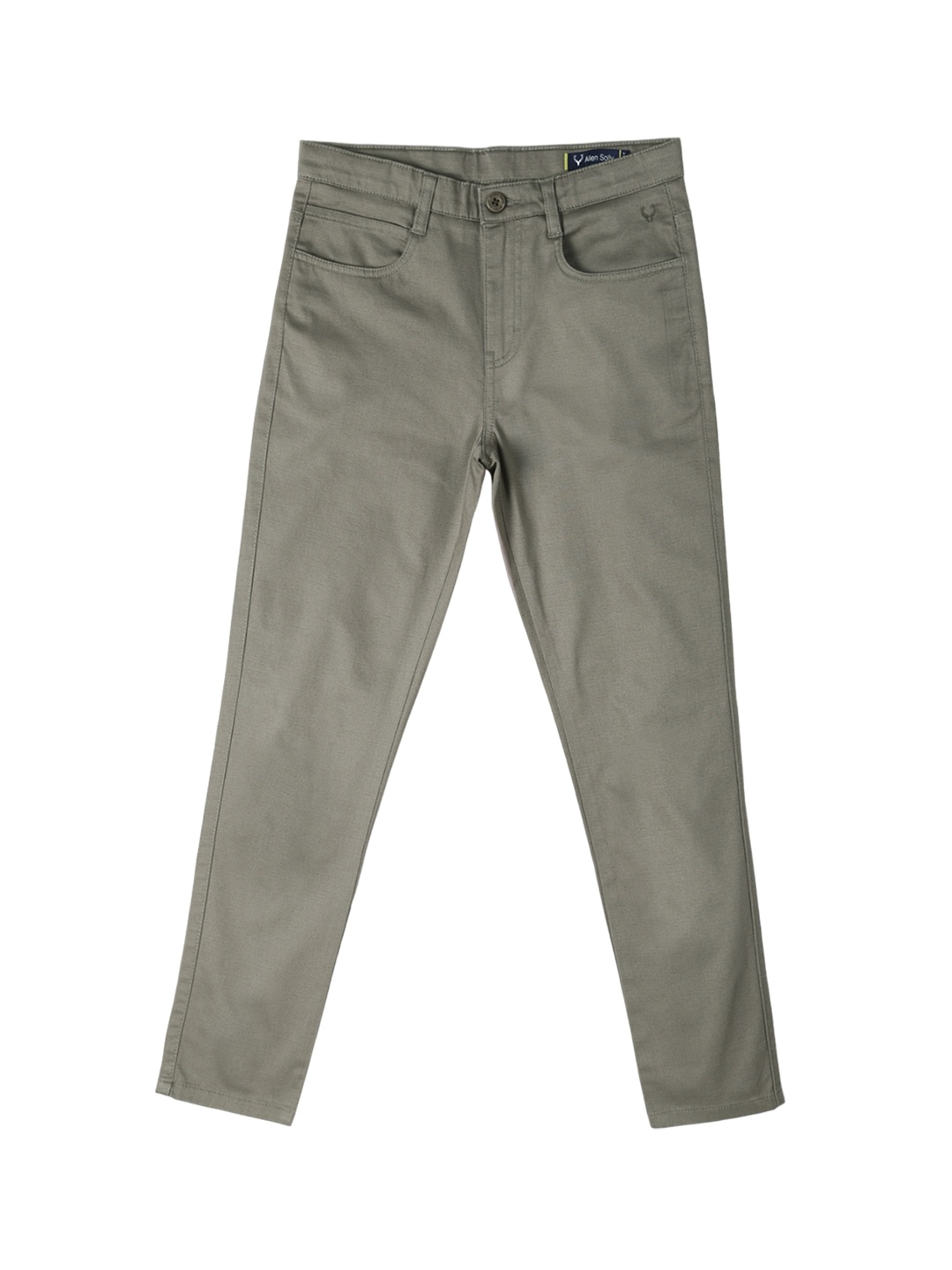 

Allen Solly Junior Boys Slim Fit Cotton Chinos, Grey