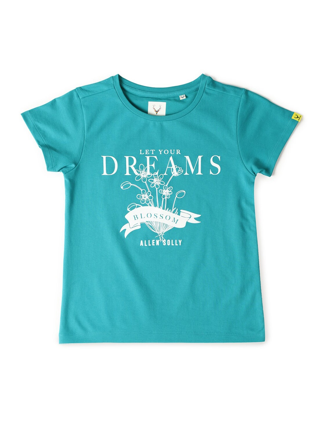 

Allen Solly Junior Girls Typography Printed T-shirt, Green