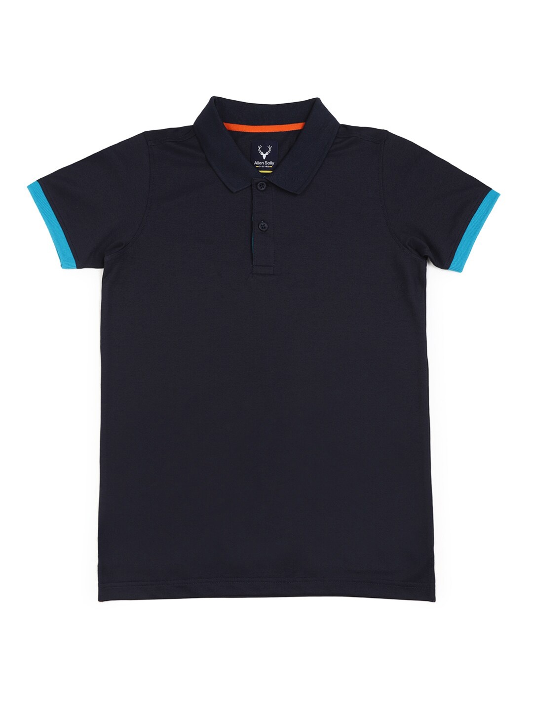 

Allen Solly Junior Boys Polo Collar Regular Fit T-shirt, Navy blue