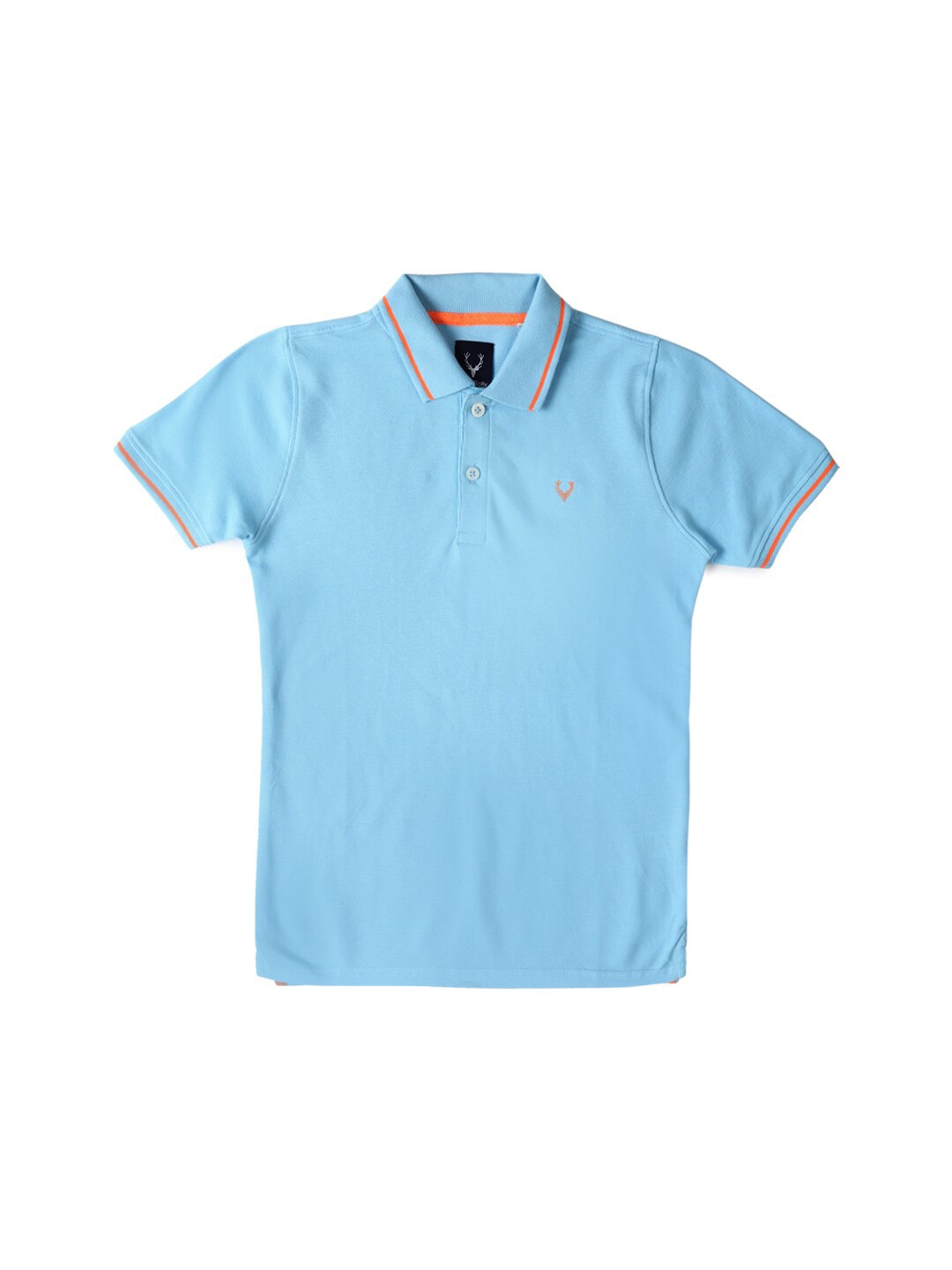 

Allen Solly Junior Boys Polo Collar Applique Regular Fit T-shirt, Blue