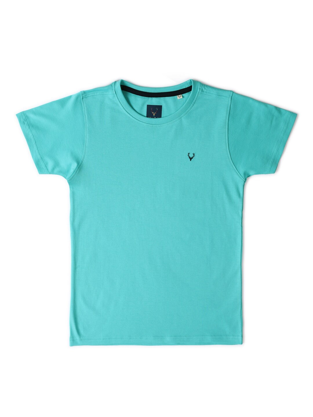 

Allen Solly Junior Boys Round Neck Regular Fit Cotton T-shirt, Blue