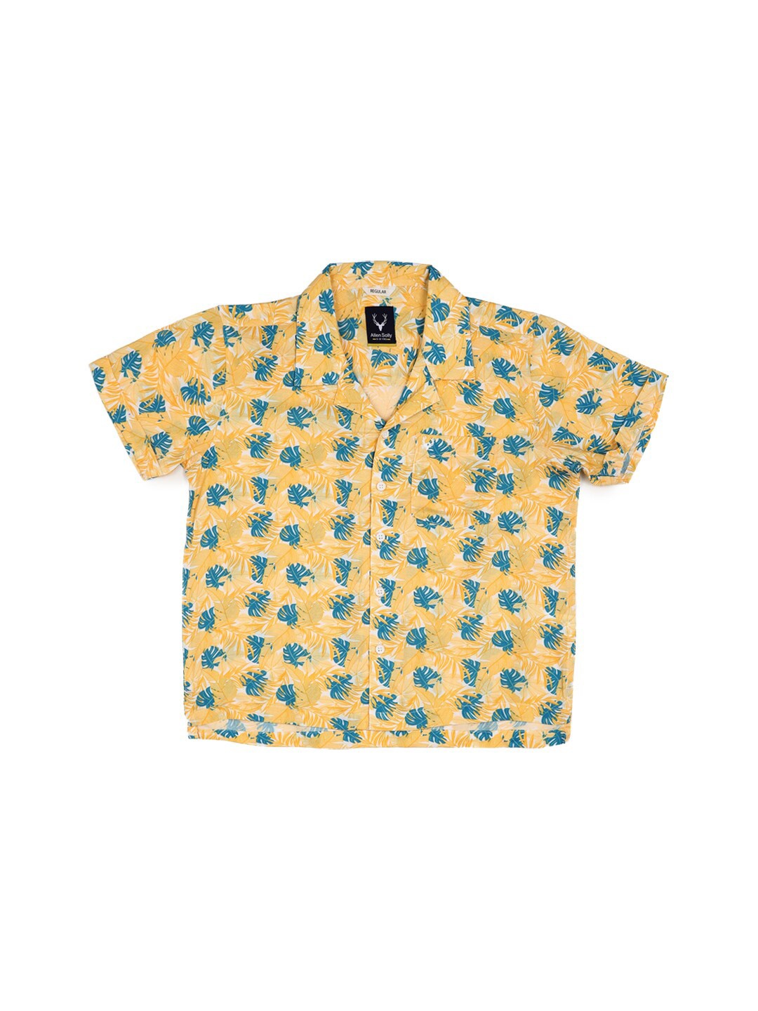 

Allen Solly Junior Boys Opaque Printed Casual Shirt, Yellow