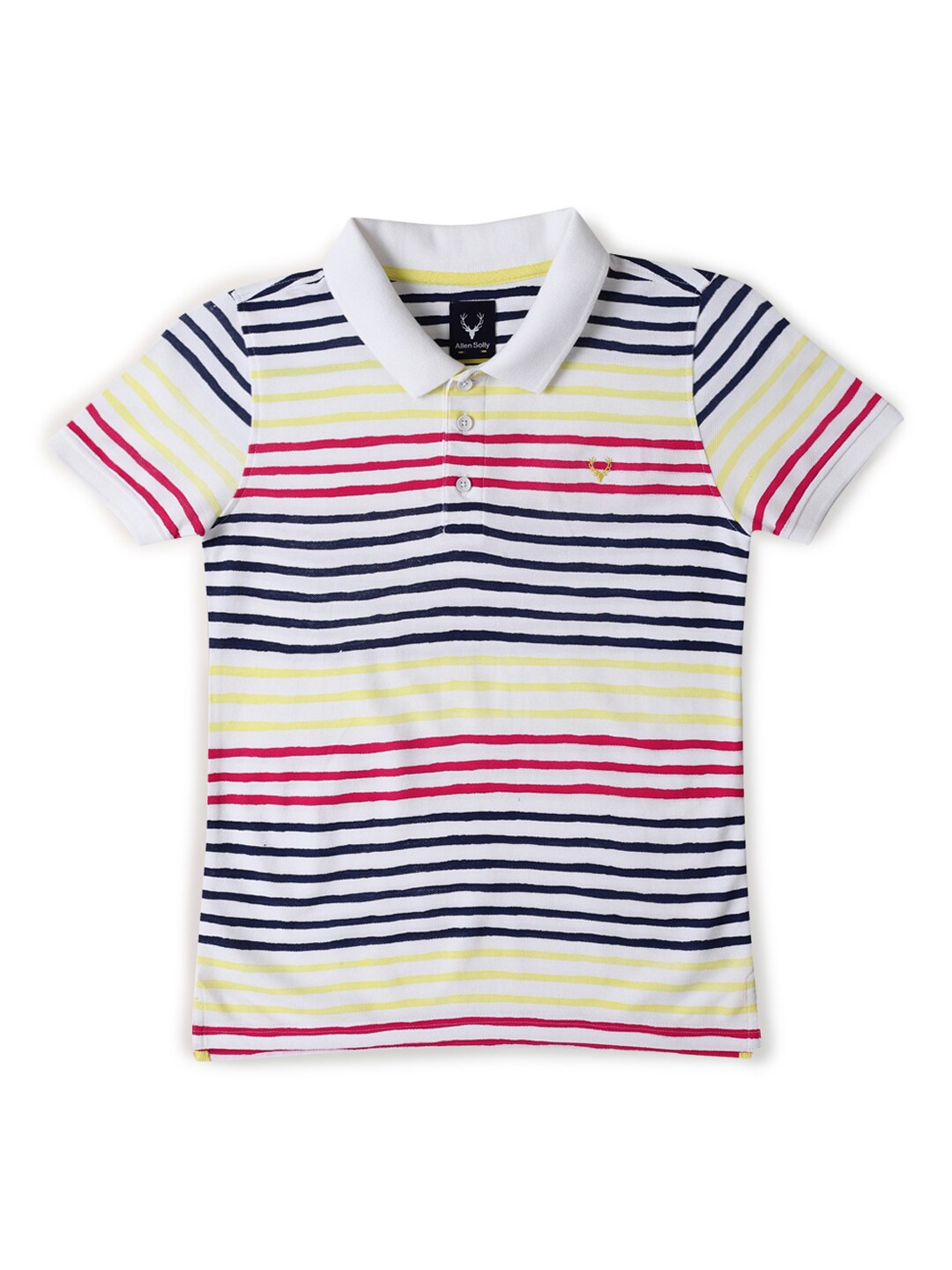 

Allen Solly Junior Boys Striped Polo Collar T-shirt, Multi