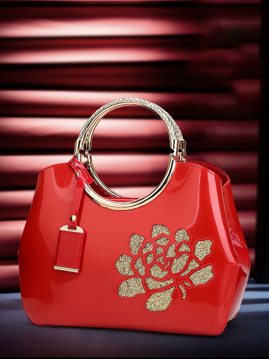 

SYGA Structured Handheld Bag, Red