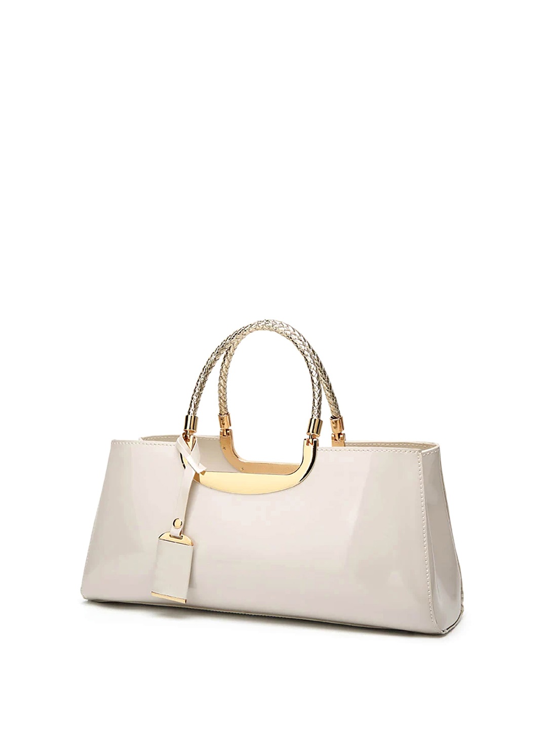 

SYGA PU Shopper Handheld Bag, White