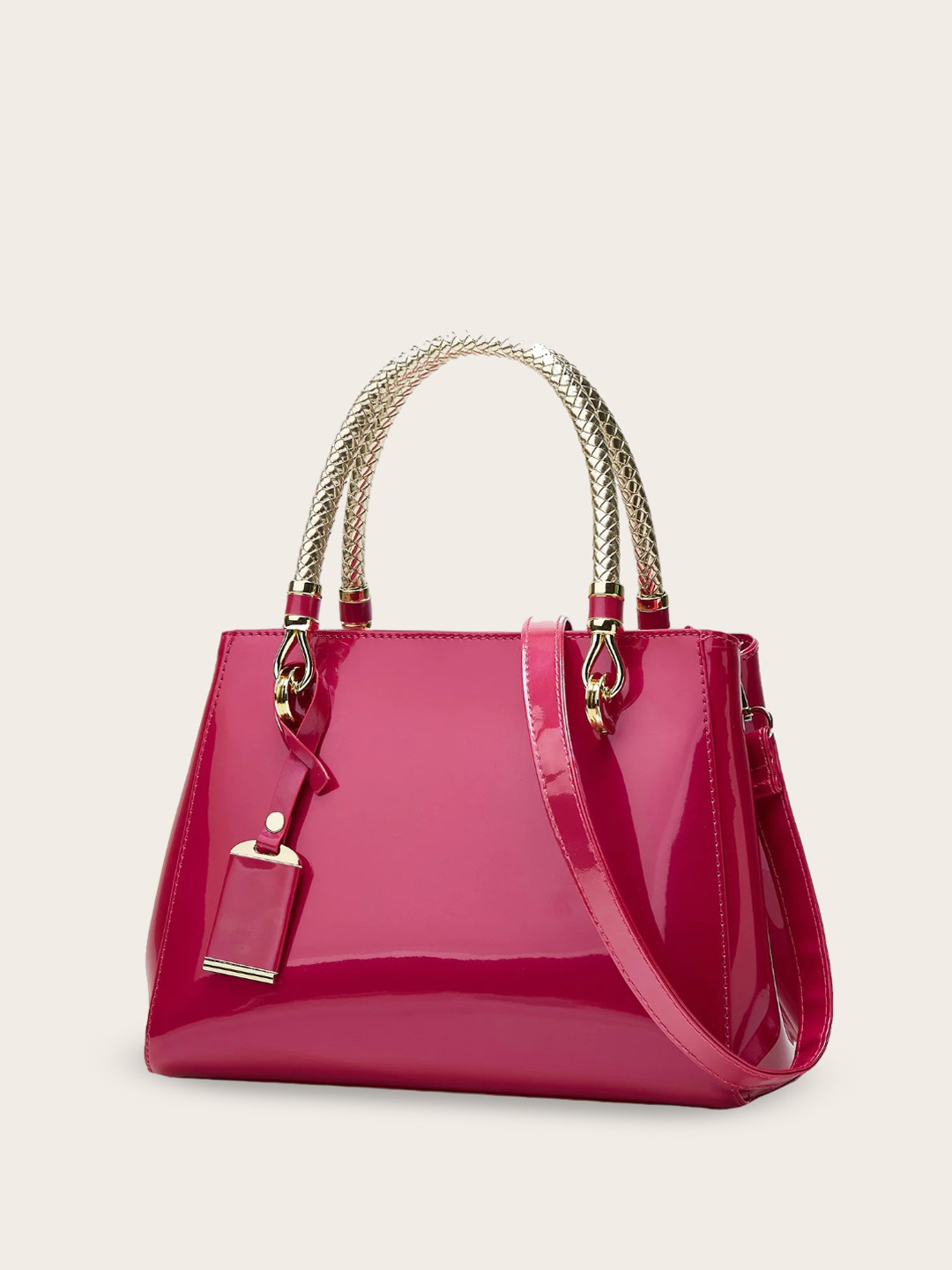 

SYGA Structured Handheld Bag, Rose