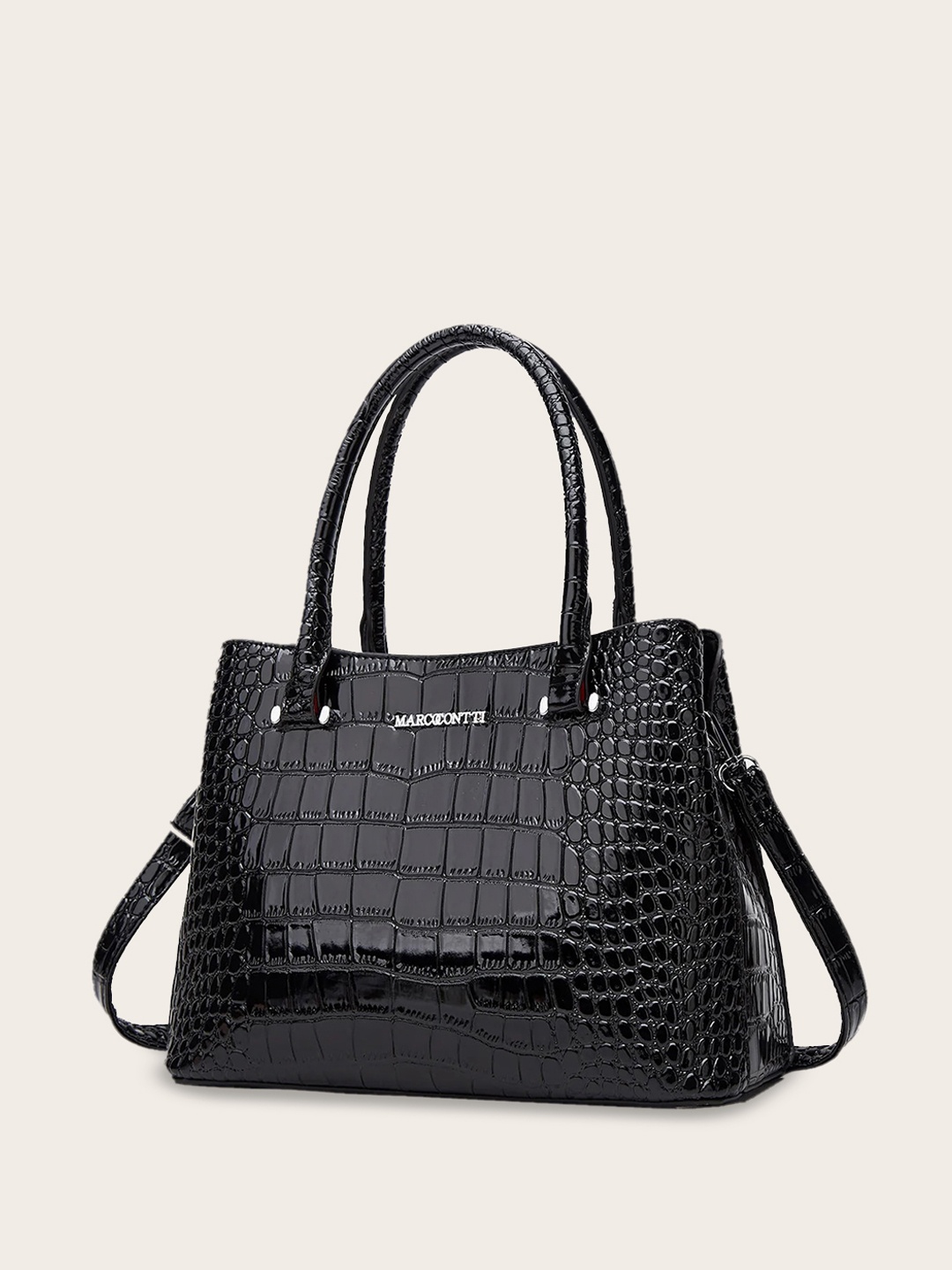 

SYGA Animal PU Structured Handheld Bag, Black